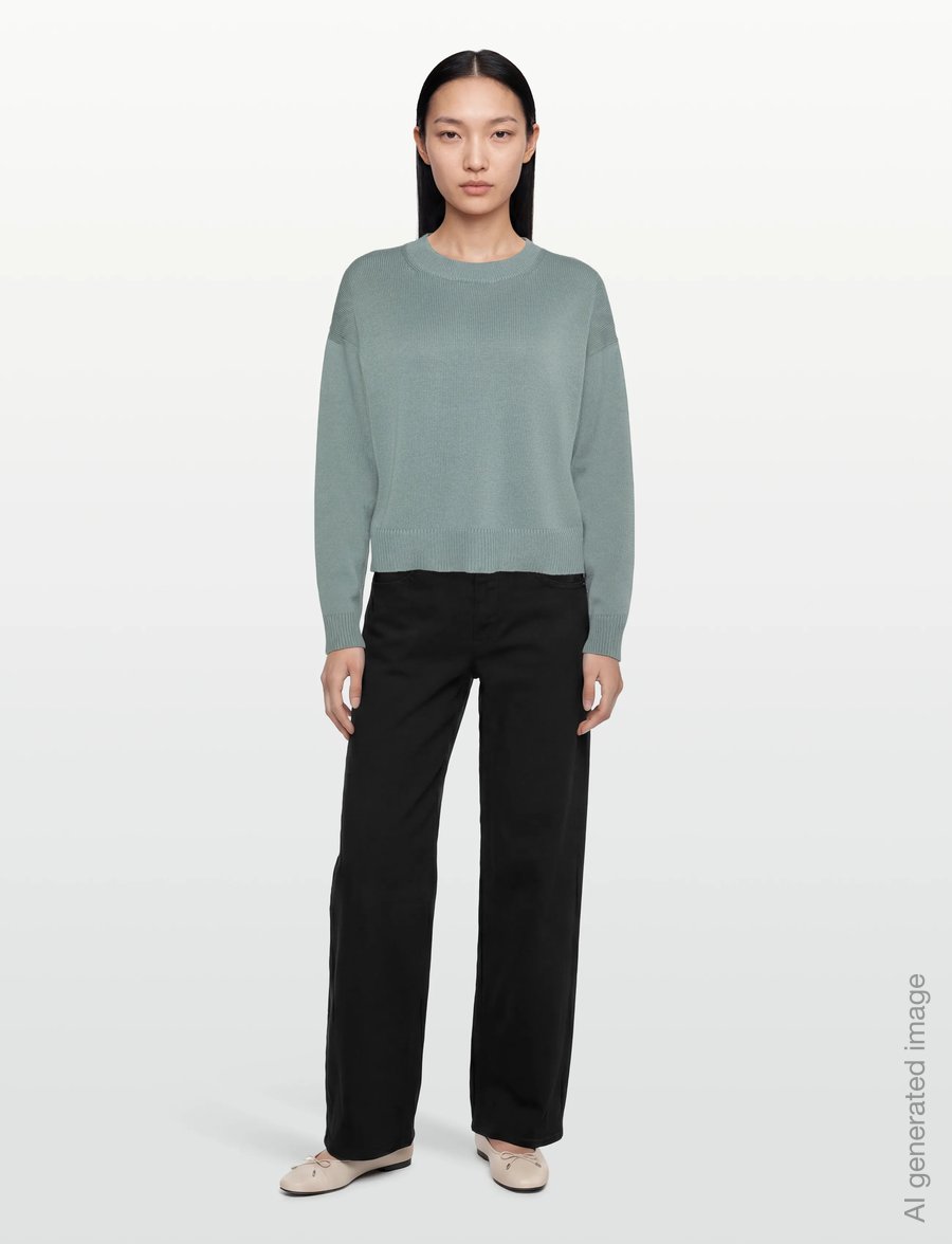Calvin Klein Jeans - Long Sleeve Crew Neck Sweater - striktrøjer - autumn green - 0