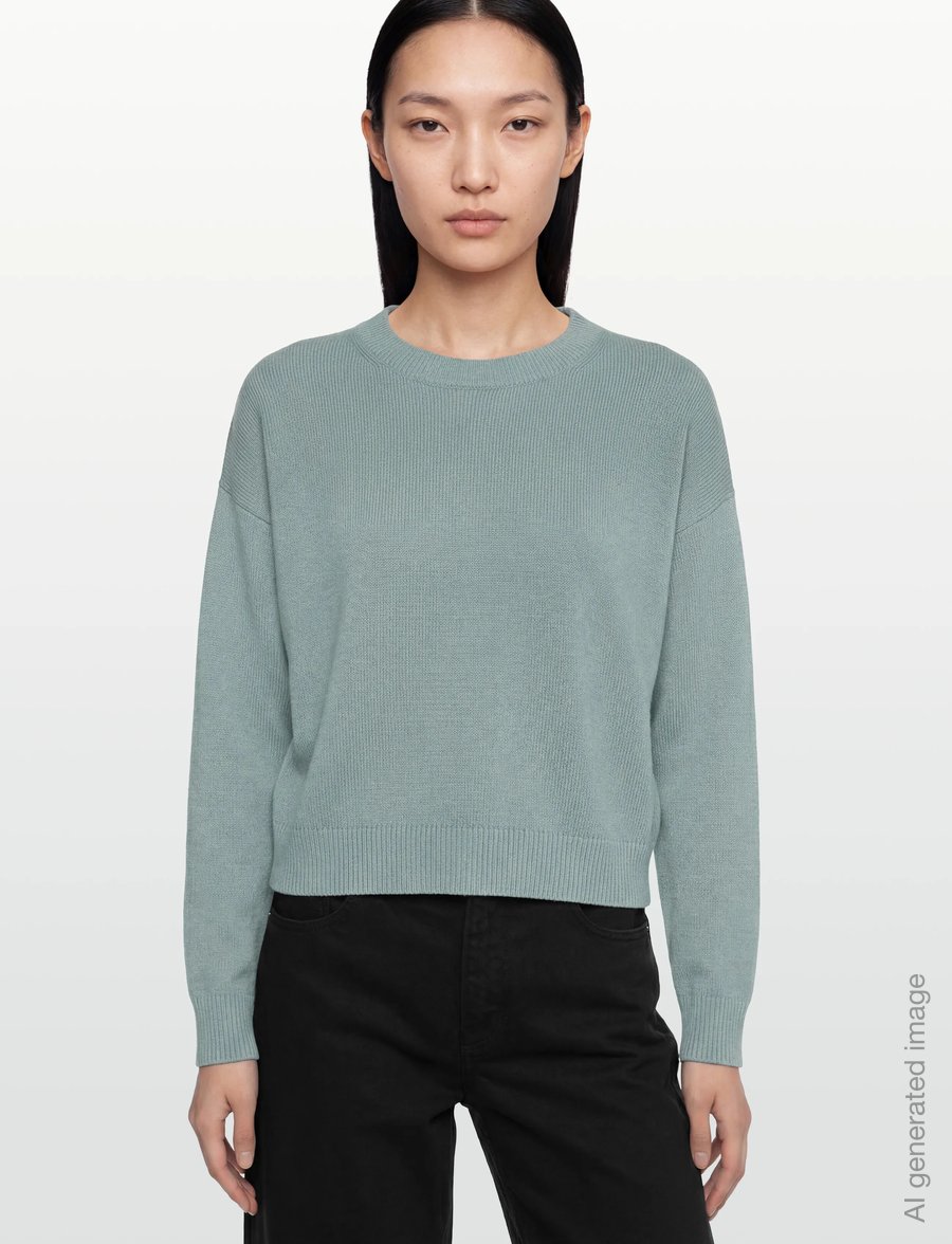 Calvin Klein Jeans - Long Sleeve Crew Neck Sweater - striktrøjer - autumn green - 3