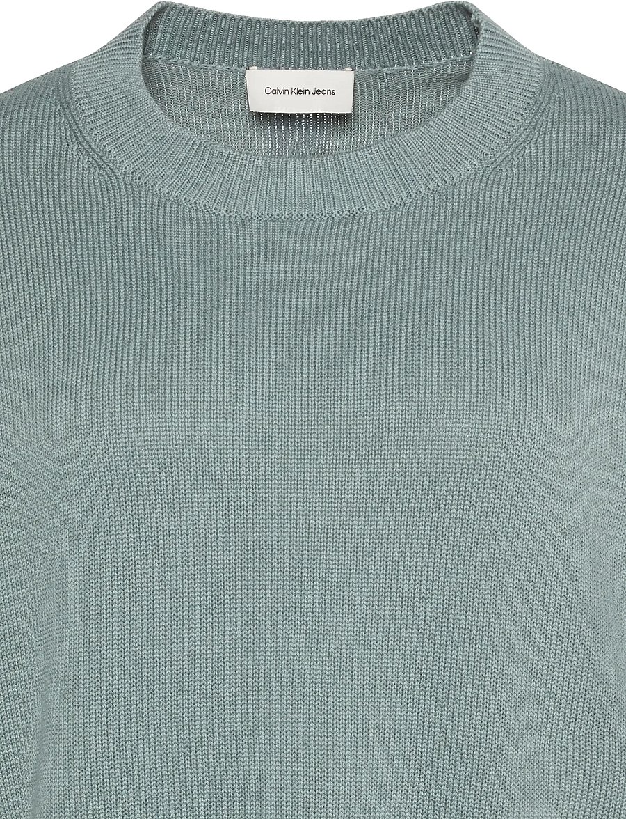 Calvin Klein Jeans - Long Sleeve Crew Neck Sweater - striktrøjer - autumn green - 5