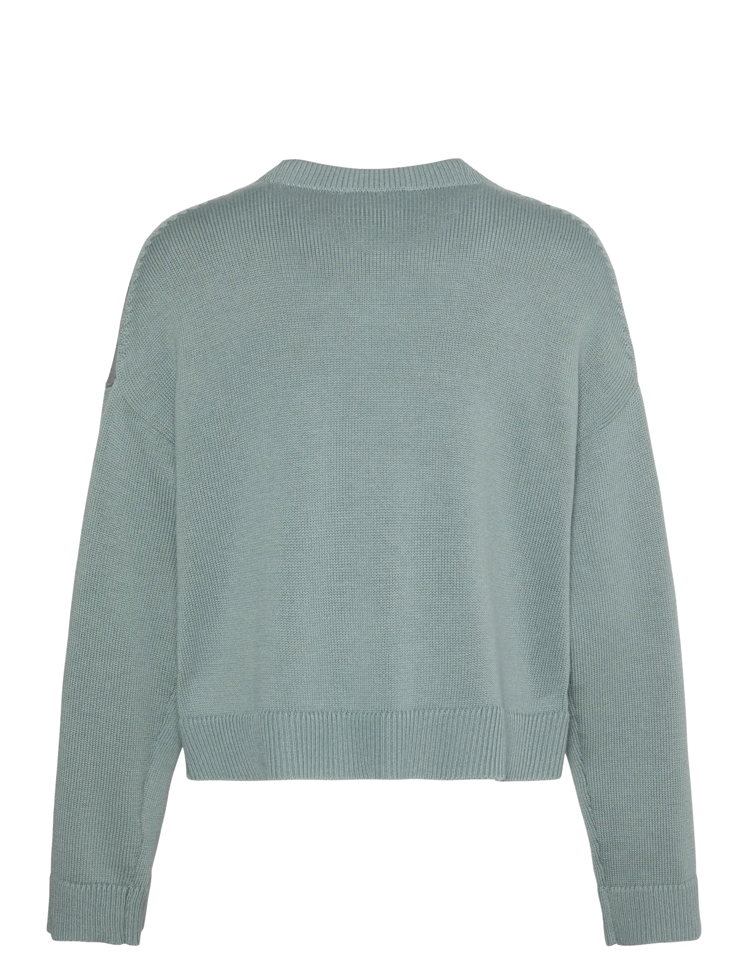 Calvin Klein Jeans - Long Sleeve Crew Neck Sweater - sviitrid - autumn green - 1