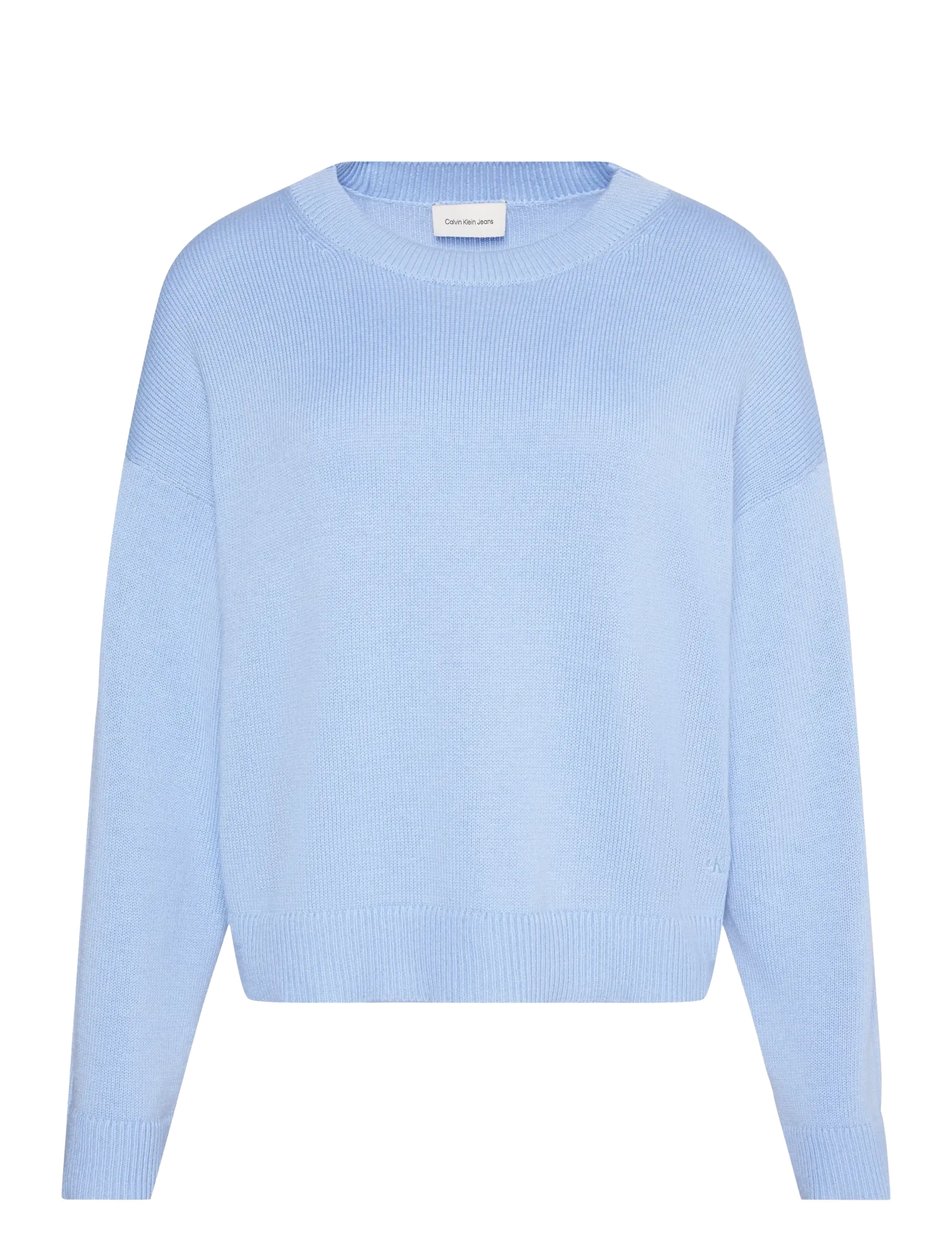 Calvin Klein Jeans Long Sleeve Crew Neck Sweater - Tøj - HYDRANGEA / blue