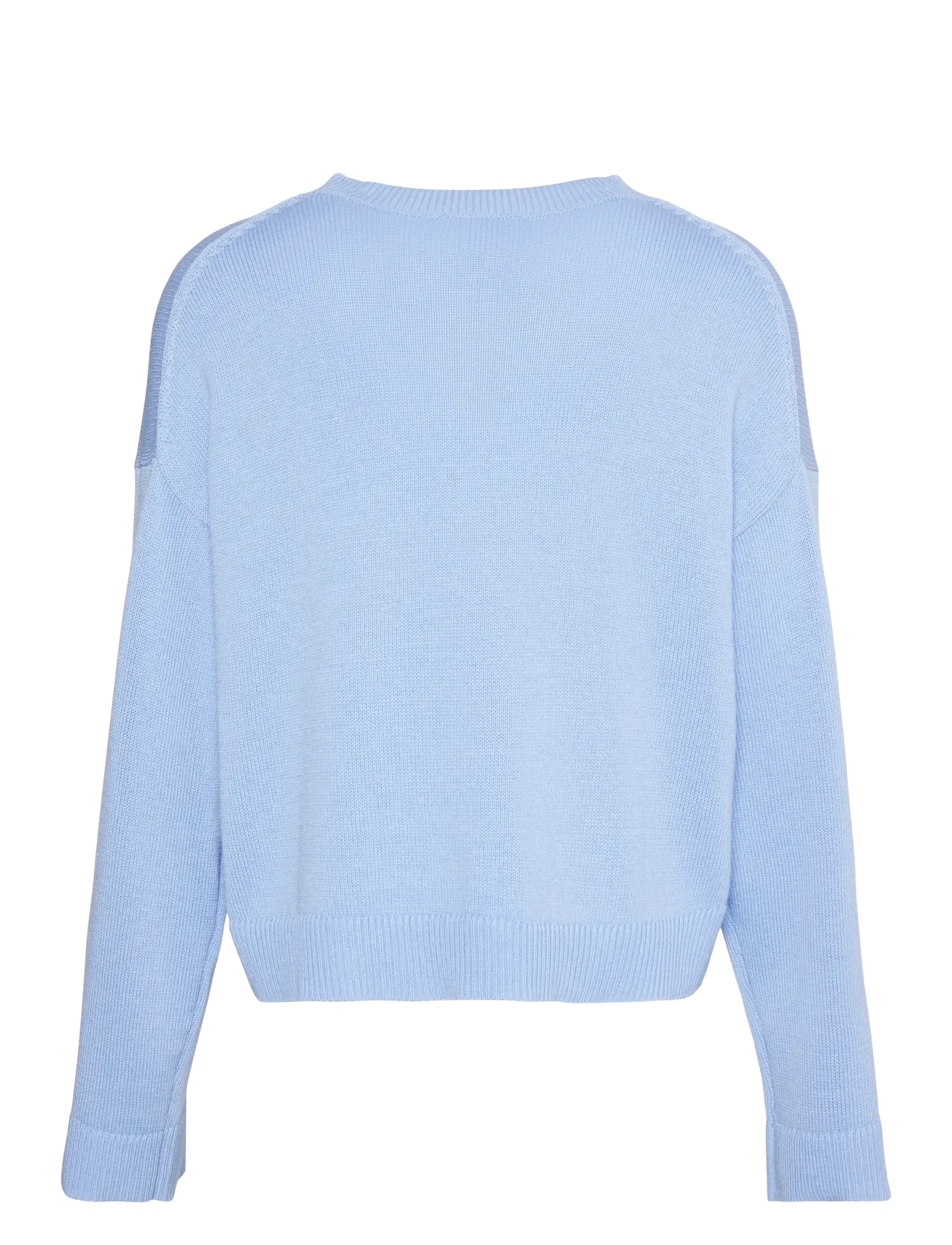 Calvin Klein Jeans - Long Sleeve Crew Neck Sweater - sviitrid - hydrangea - 2