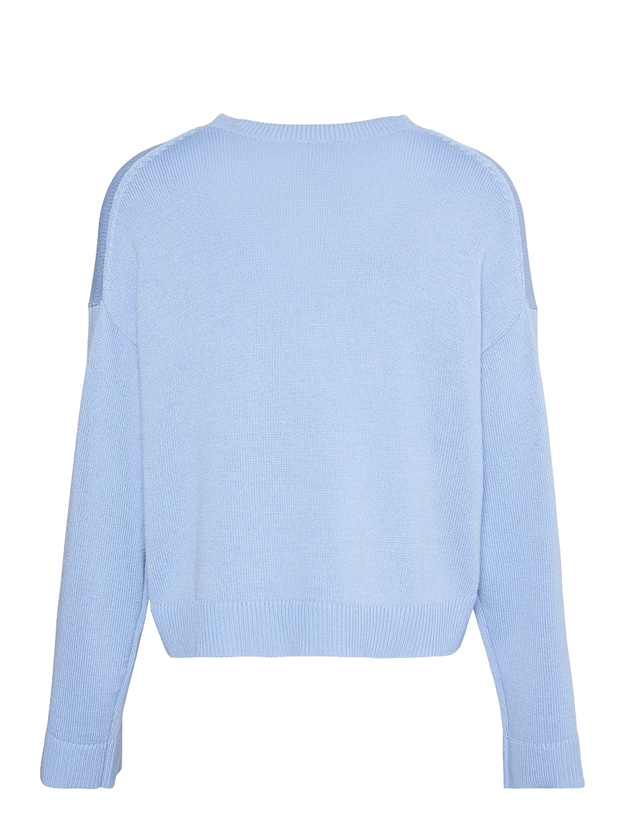 Calvin Klein Jeans - Long Sleeve Crew Neck Sweater - striktrøjer - hydrangea - 2