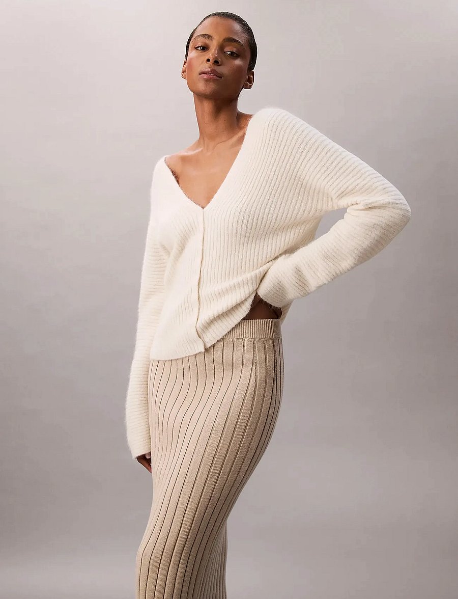 Calvin Klein Jeans - Sweater Skirt - strickröcke - island fossil - 4