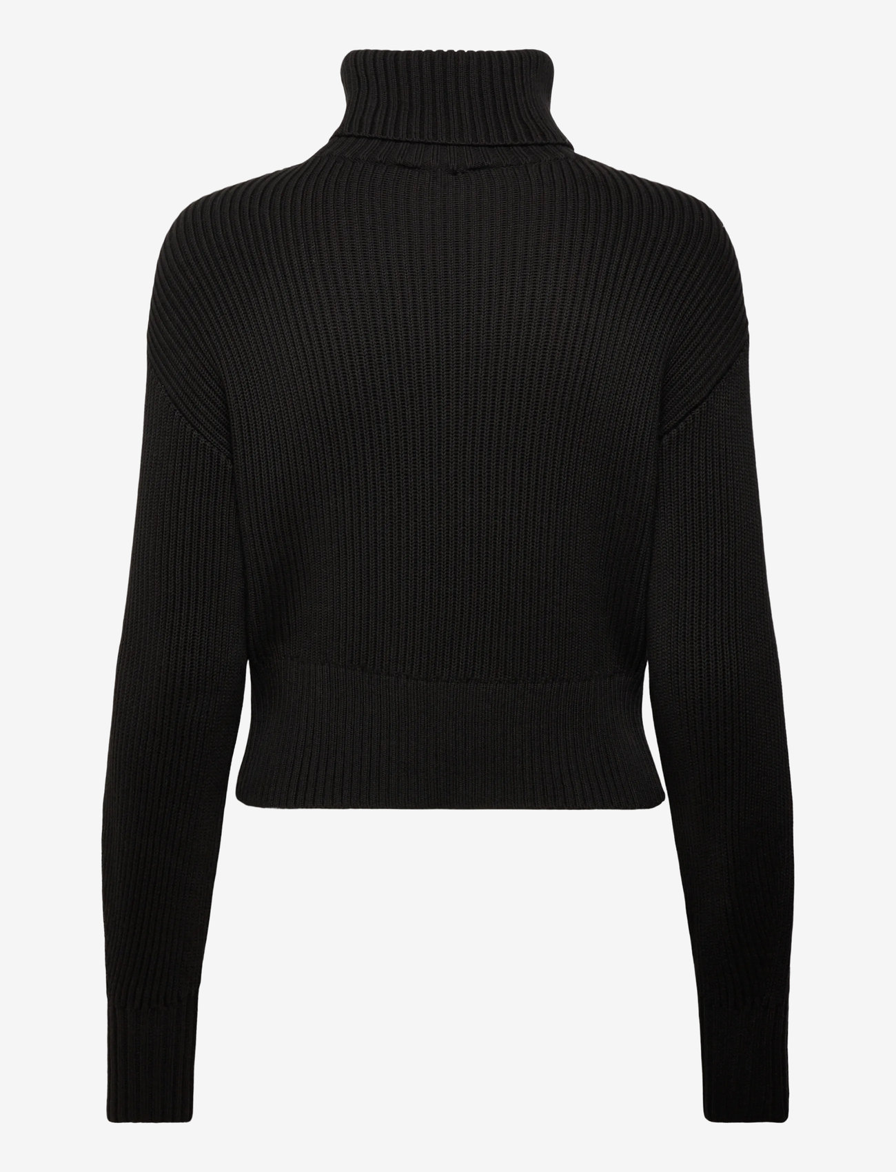 Calvin Klein Jeans - BLOWN UP CK LOOSE SWEATER CONTRA - rullekraver - black - 2
