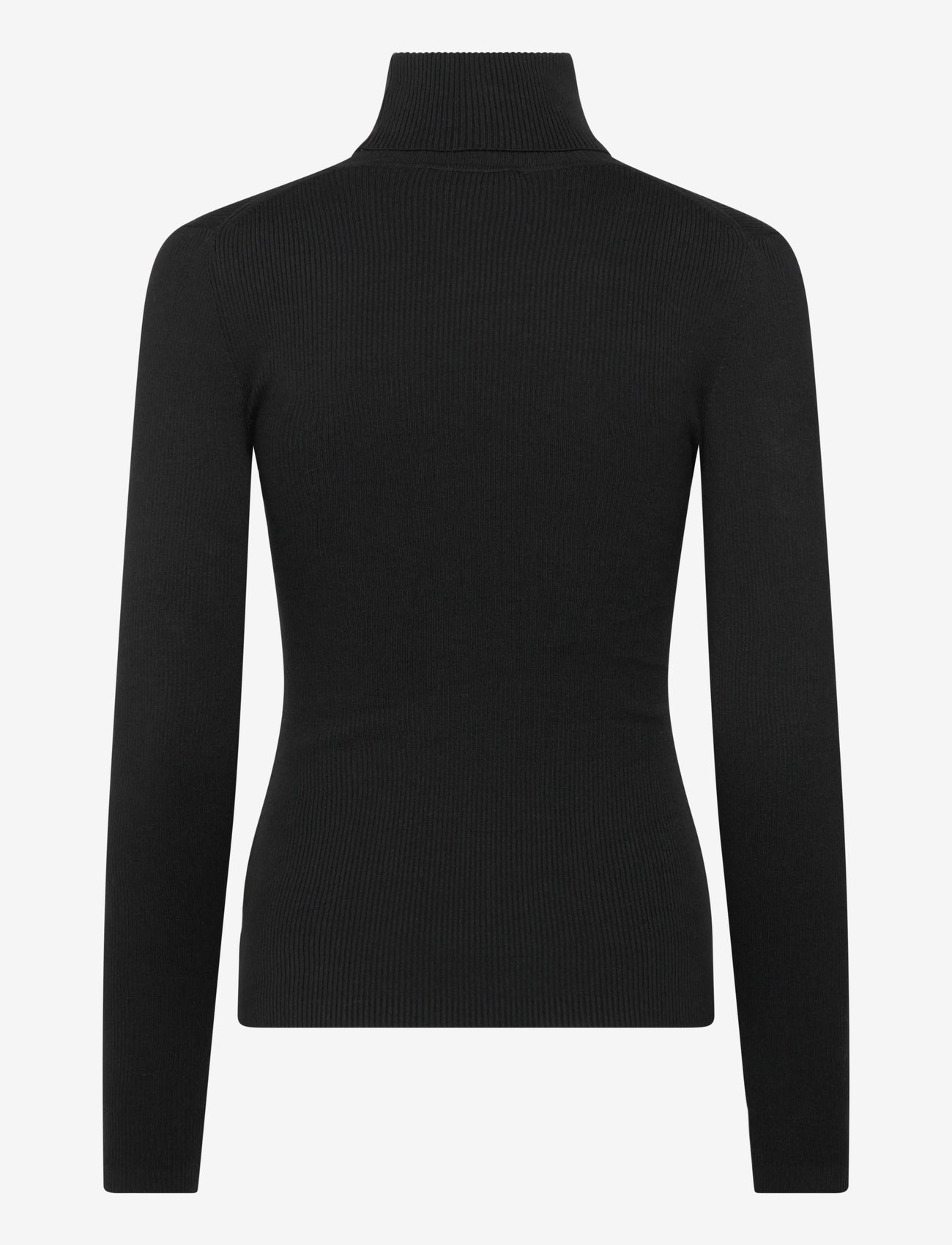 Calvin Klein Jeans - WOVEN LABEL ROLL NECK - rollkragenpullover - black - 1