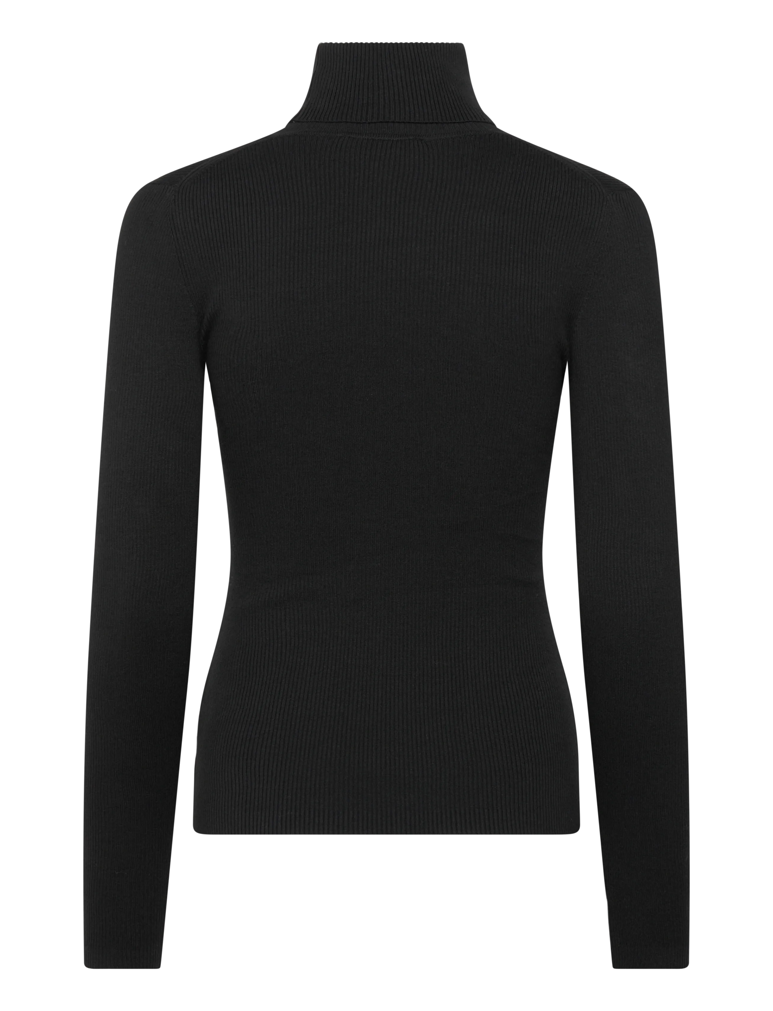 Calvin Klein Jeans - WOVEN LABEL ROLL NECK - rollkragenpullover - black - 1