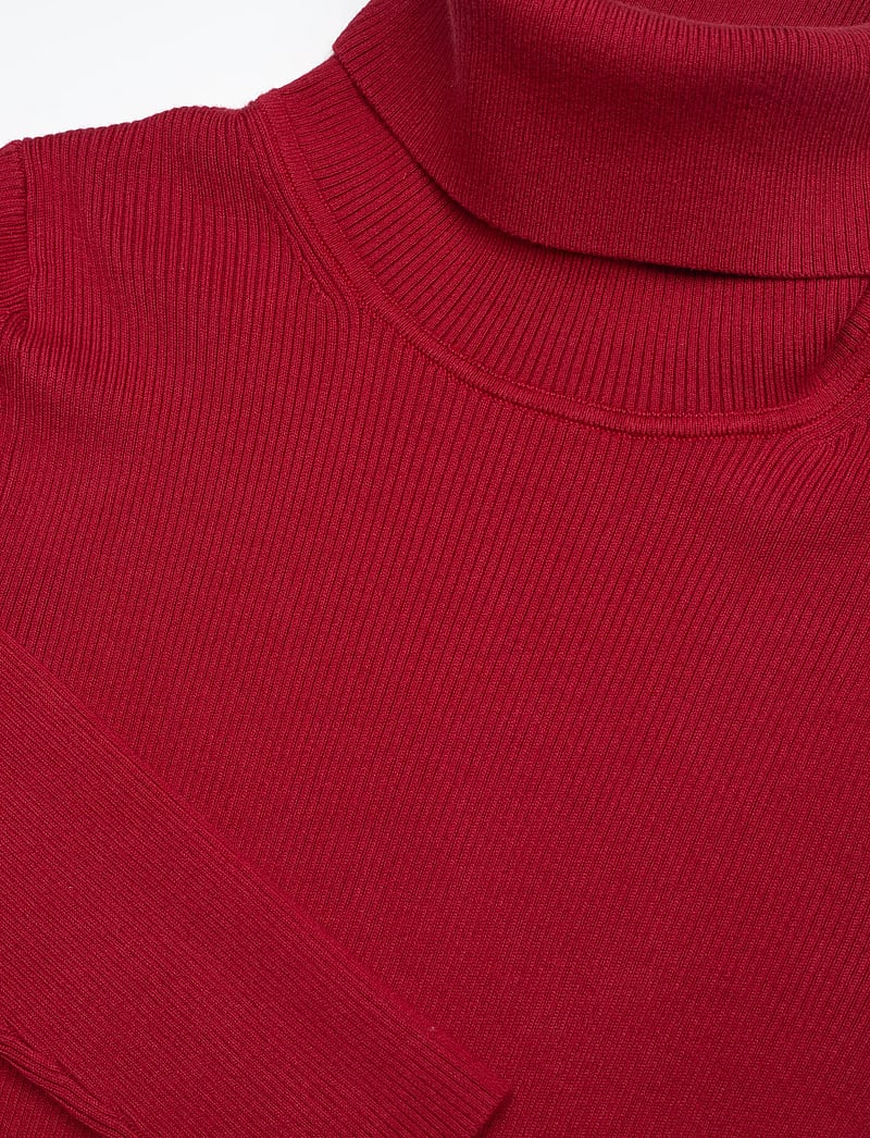 Calvin Klein Jeans - WOVEN LABEL ROLL NECK - turtlenecks - winery - 2