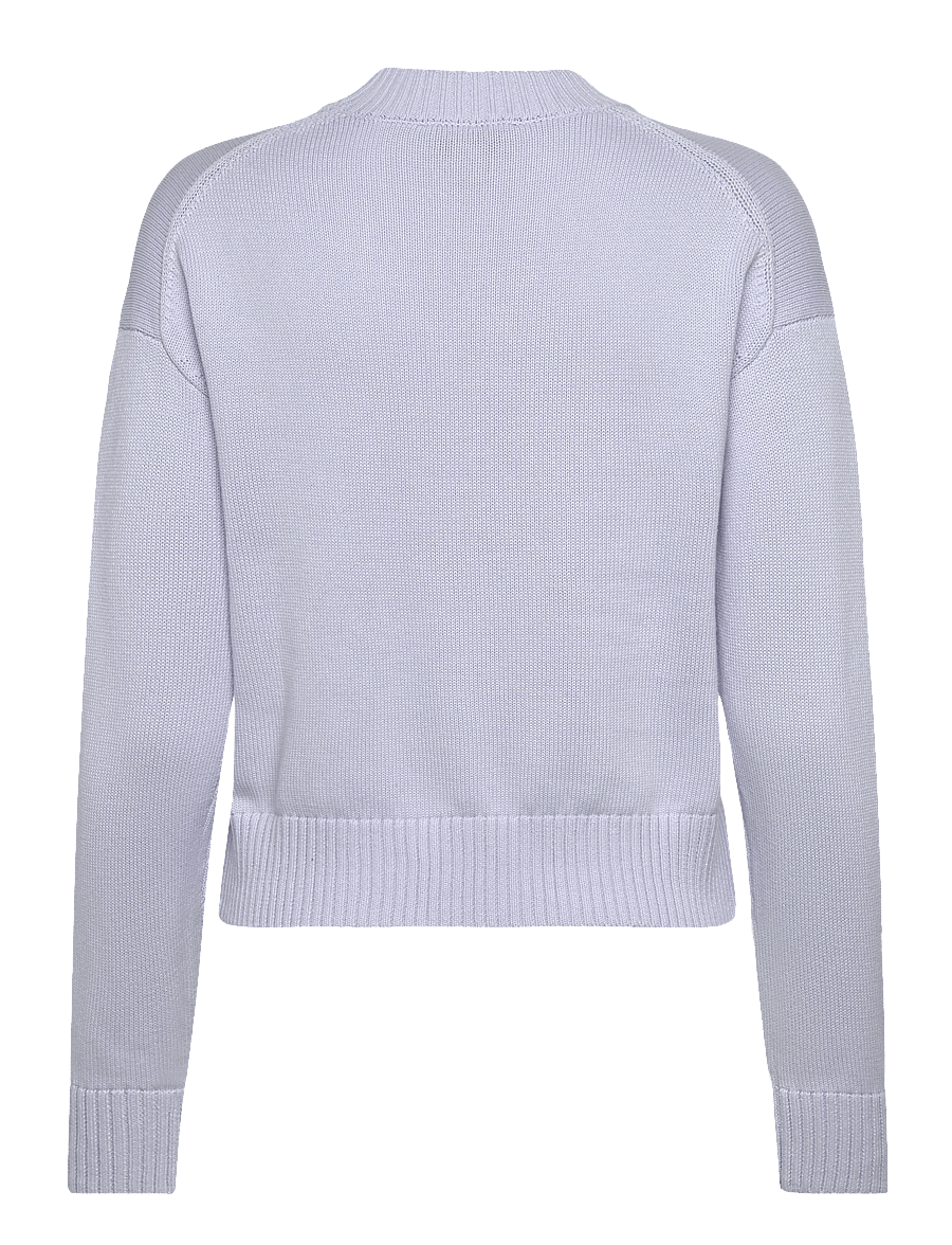Calvin Klein Jeans - CK EMBRO BADGE SWEATER - striktrøjer - light blue - 2