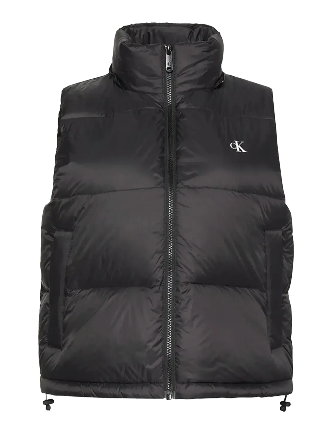 ESSENTIAL MIDWEIGHT PUFFER VEST - BLACK
