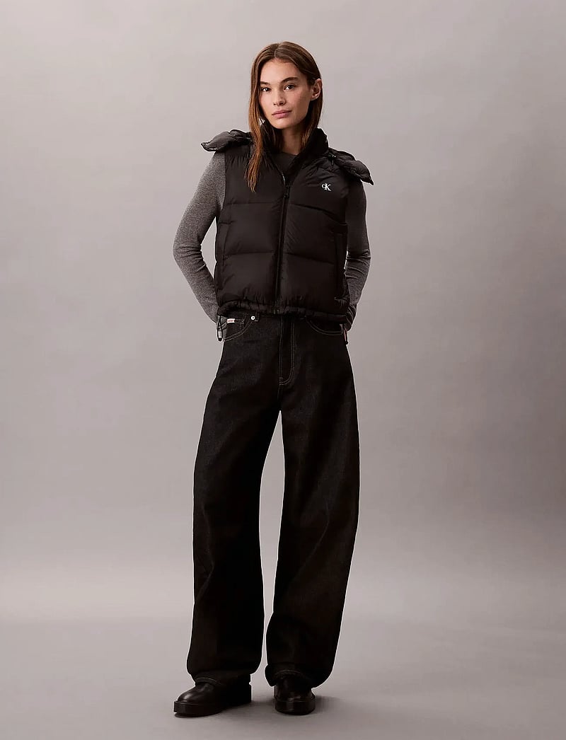 Calvin Klein Jeans - ESSENTIAL MIDWEIGHT PUFFER VEST - sügisjakid - black - 3