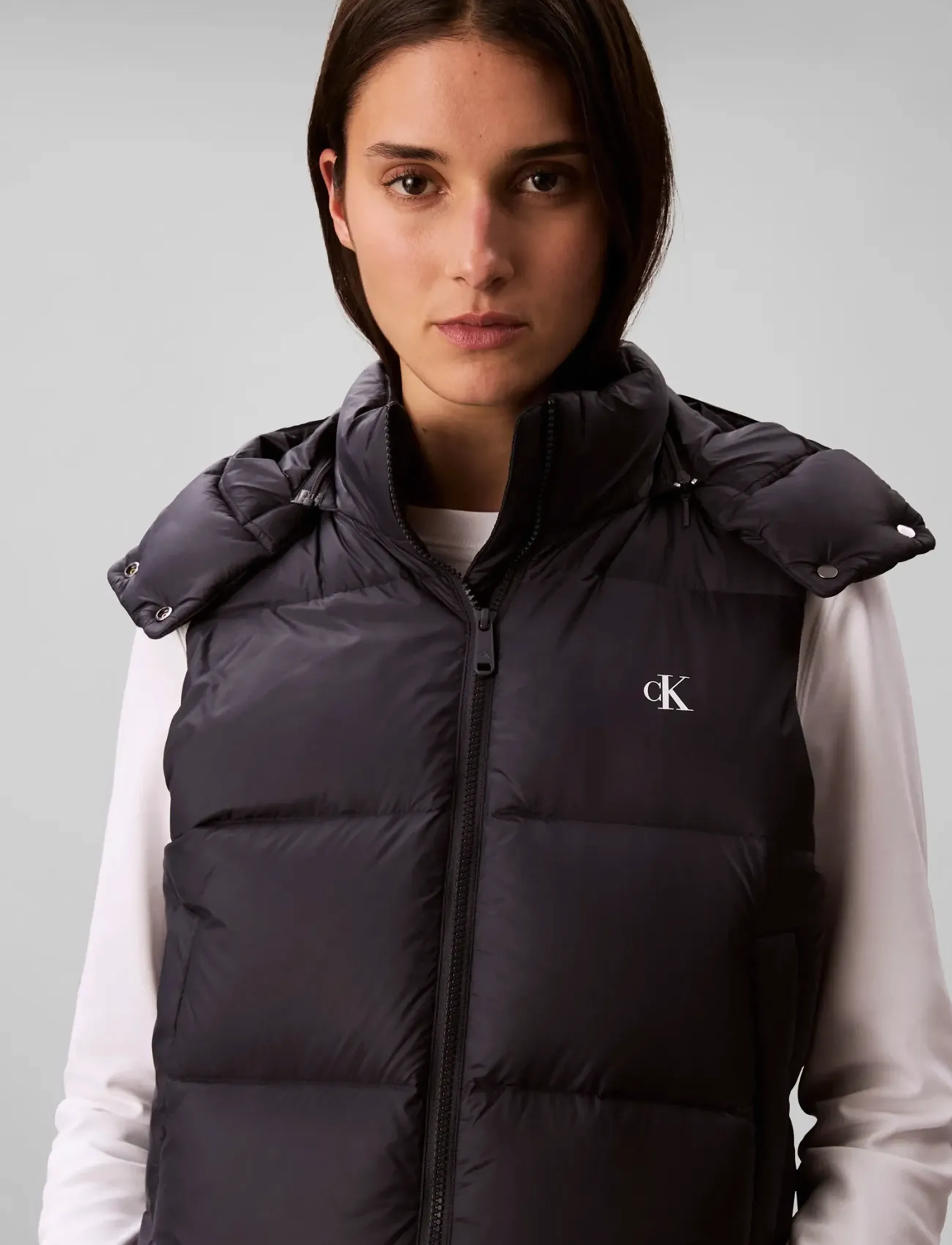 Calvin Klein Jeans - ESSENTIAL MIDWEIGHT PUFFER VEST - vårjakker - inkwell - 2