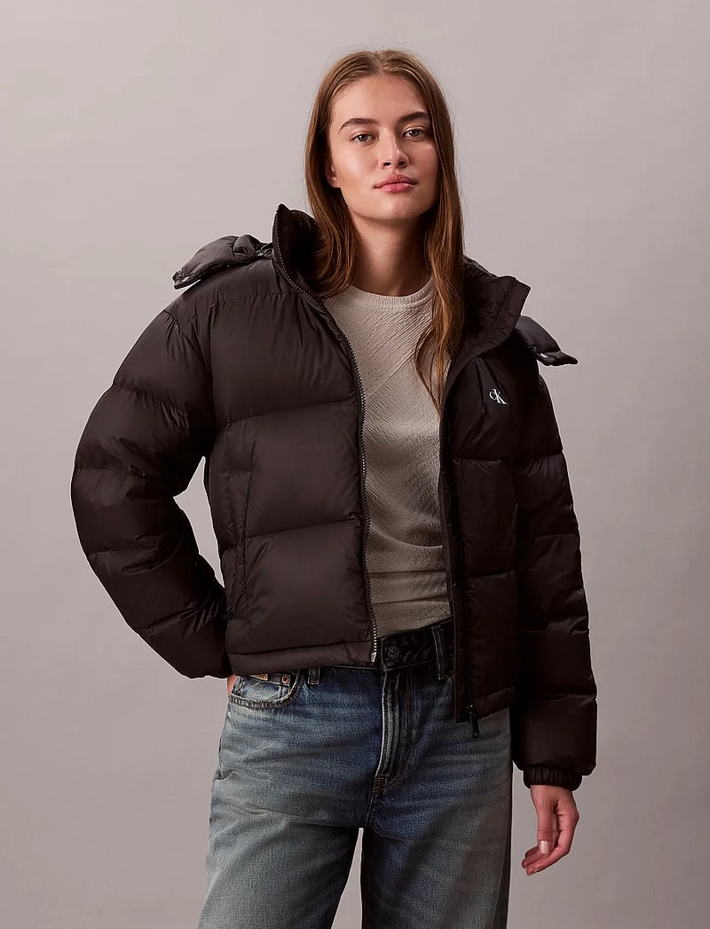 Calvin Klein Jeans - ESSENTIAL MIDWEIGHT PUFFER JACKE - dunjakker - black - 0