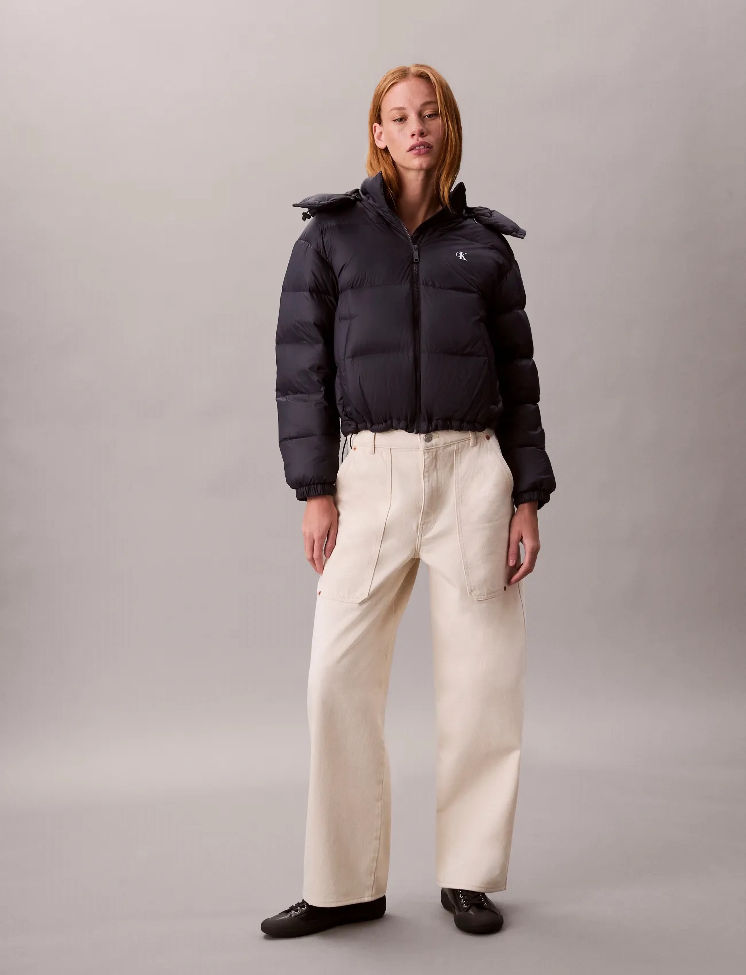 Calvin Klein Jeans Essential Midweight Puffer Jacke, XS, Black, Jakker > Vatteret Jakke, Dame