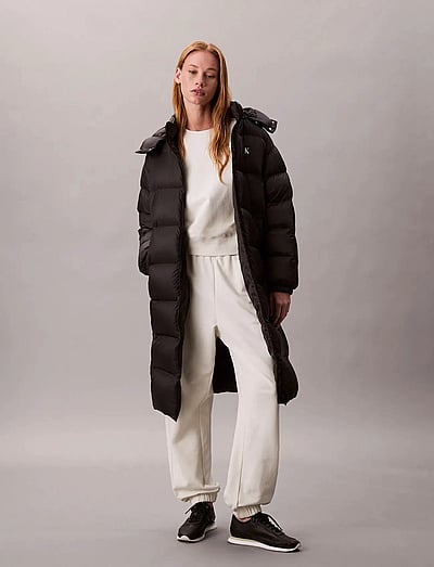 Essential Midweight Long Puffer - Dynefrakke