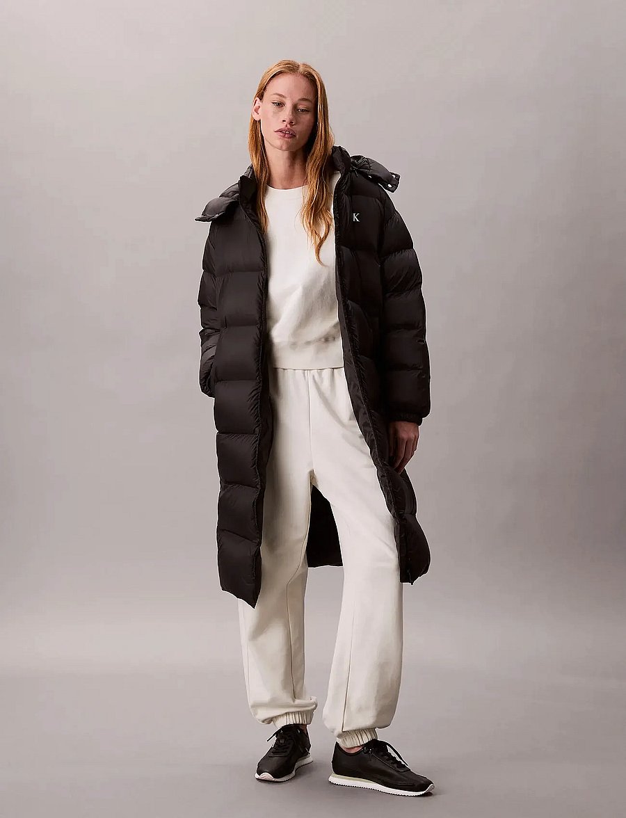 Calvin Klein Jeans - ESSENTIAL MIDWEIGHT LONG PUFFER - vinterjakker - black - 0