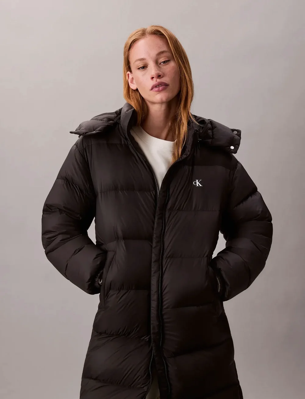 Calvin Klein Jeans - ESSENTIAL MIDWEIGHT LONG PUFFER - gewatteerde lange jassen - black - 4