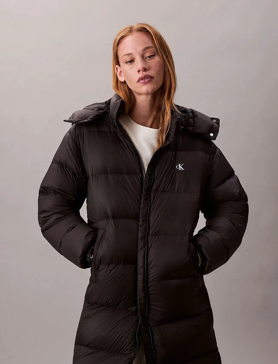 Calvin Klein Jeans - ESSENTIAL MIDWEIGHT LONG PUFFER - vinterjakker - black - 4