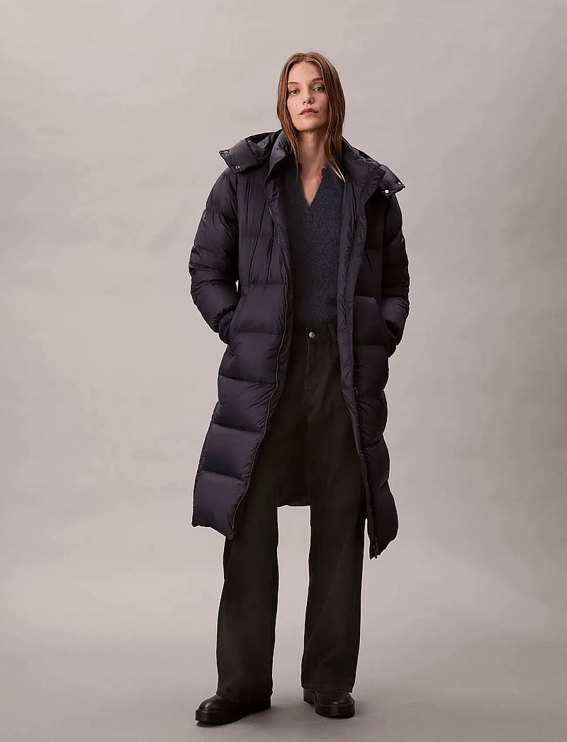 Calvin Klein Jeans - ESSENTIAL MIDWEIGHT LONG PUFFER - dunfrakker - inkwell - 3