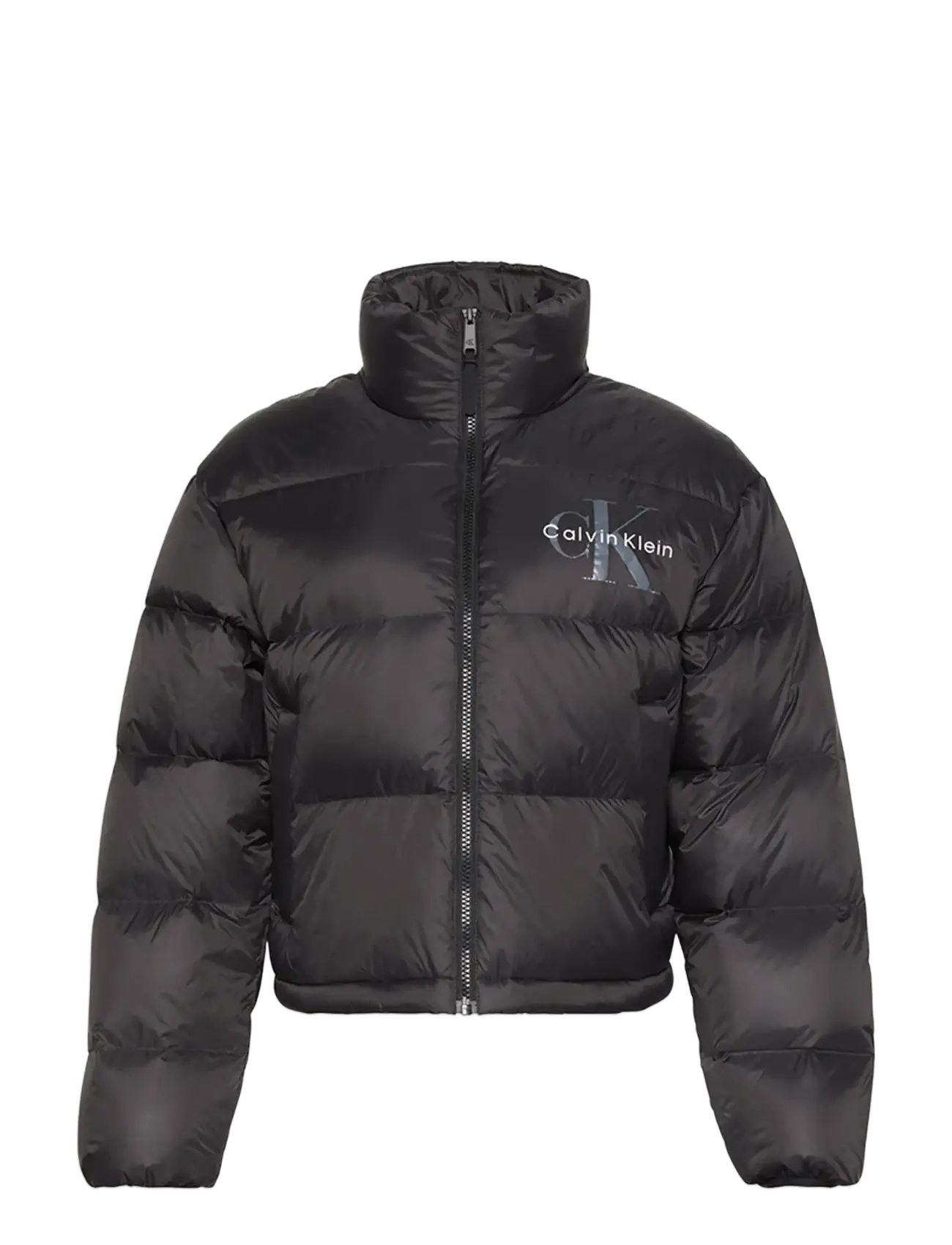 Calvin Klein Jeans GRAPHIC LOGO PUFFER JACKET - Jakid ja mantlid - BLACK / black