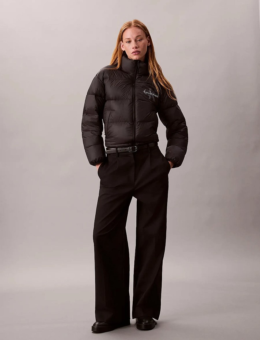 Calvin Klein Jeans - GRAPHIC LOGO PUFFER JACKET - winterjacken - black - 0