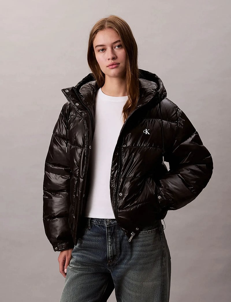 Calvin Klein Jeans - SHINE PUFFER JACKET - dunjakker - black - 3