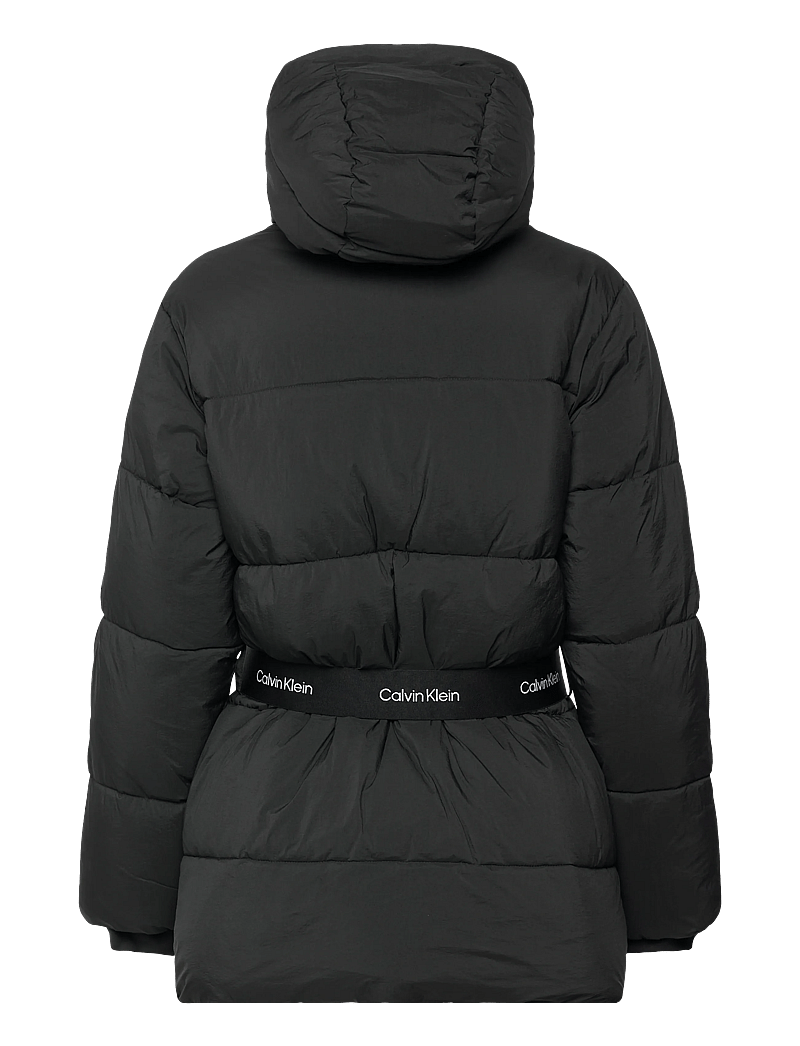Calvin Klein Jeans - BELTED MIDWEIGHT PUFFER - daunenjacken - black - 2