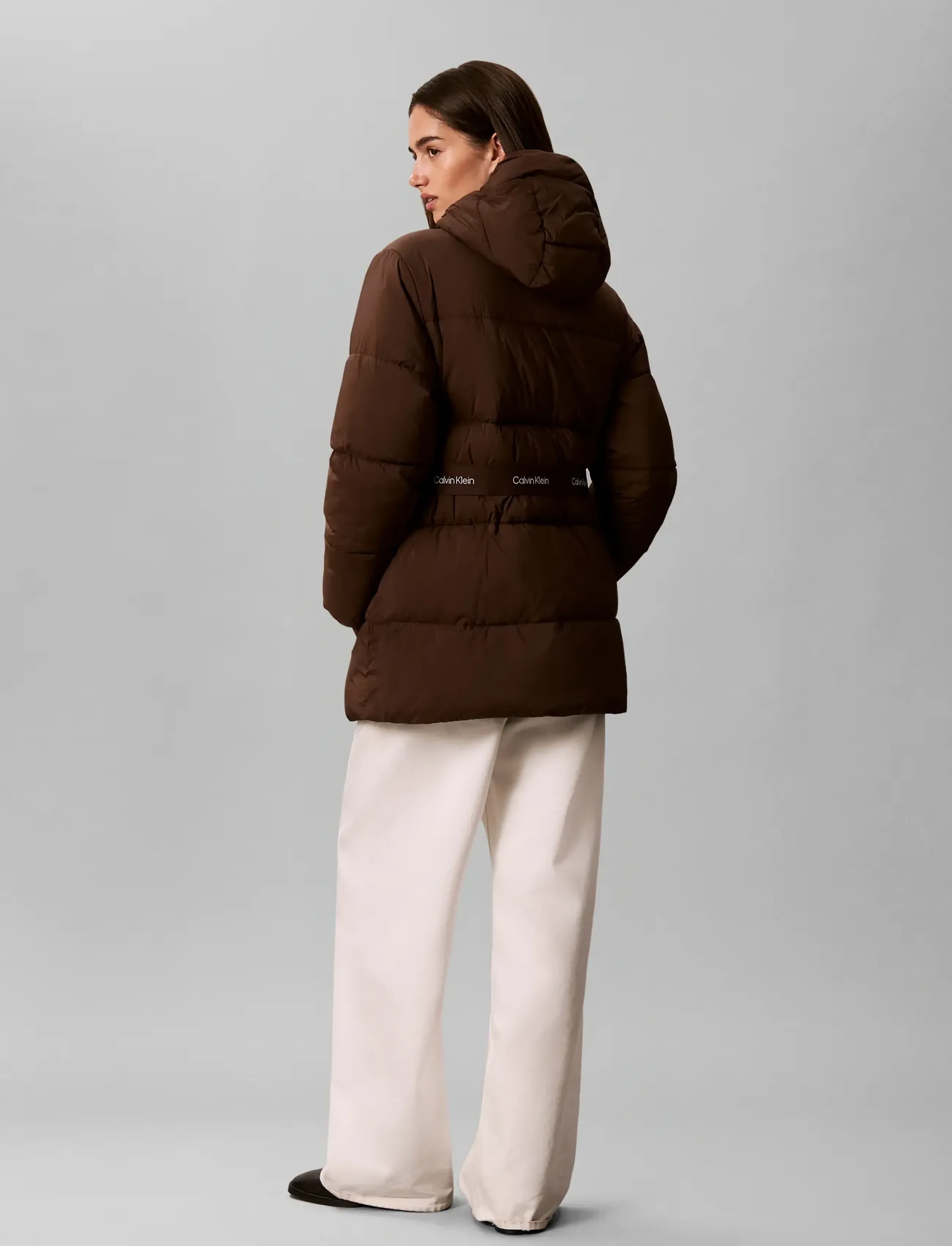 Calvin Klein Jeans - BELTED MIDWEIGHT PUFFER - winter jackets - brown cork - 2