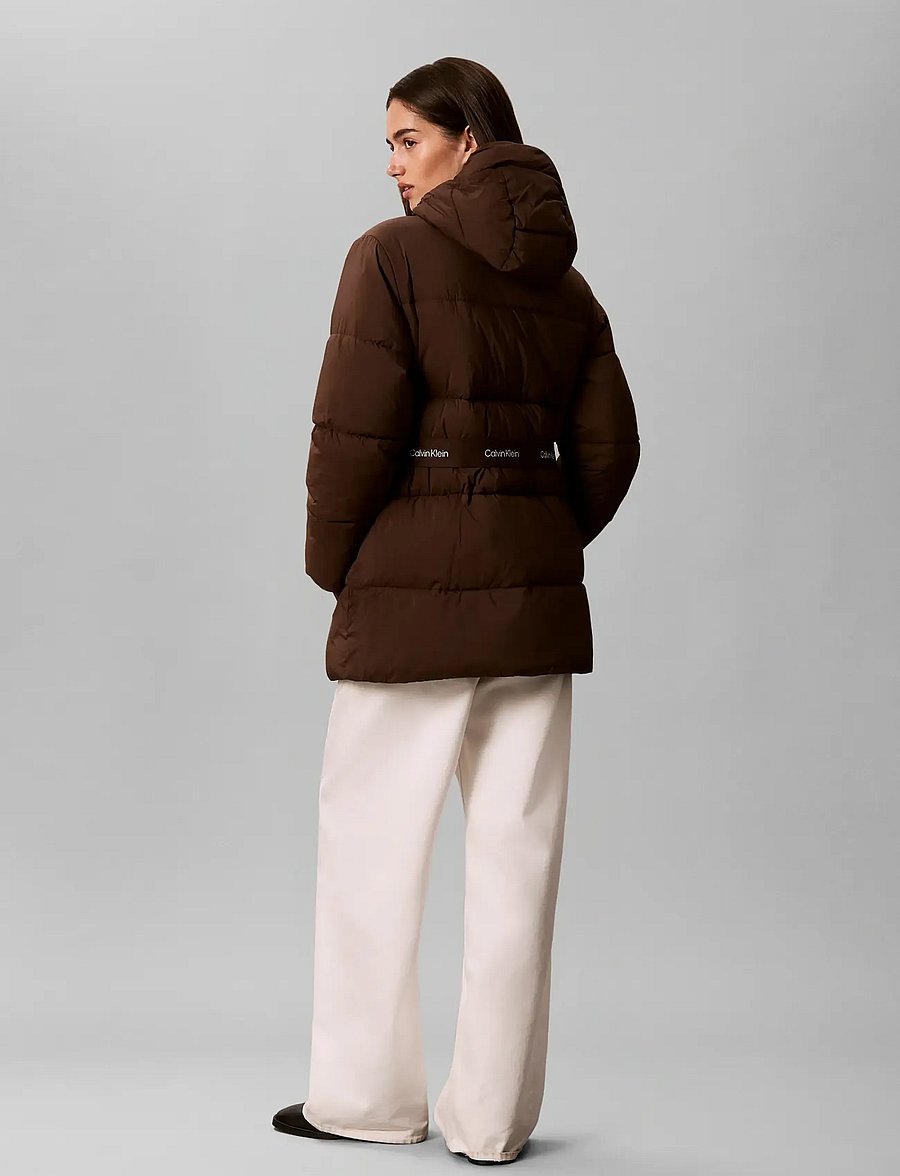 Calvin Klein Jeans - BELTED MIDWEIGHT PUFFER - winterjacken - brown cork - 2