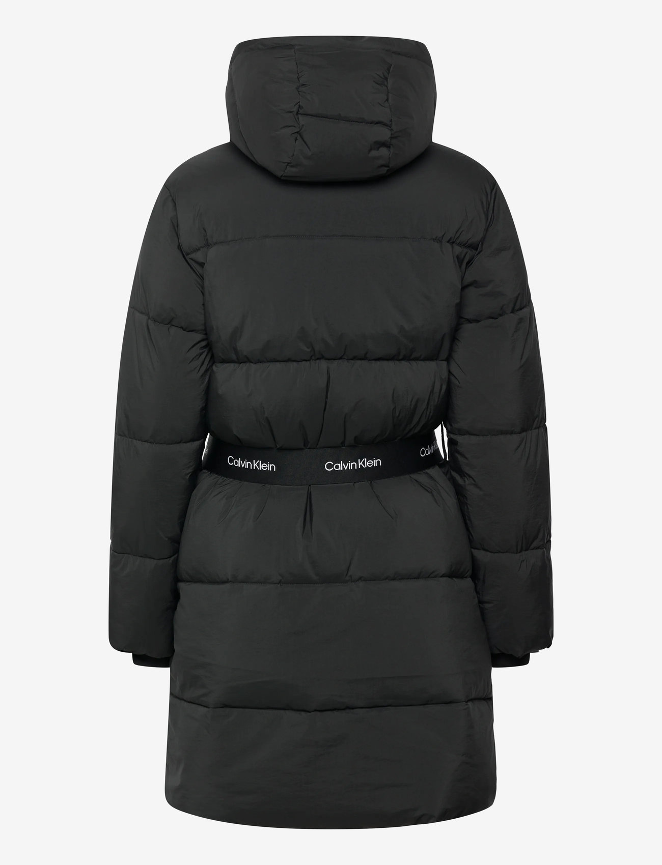Calvin Klein Jeans - BELTED MIDWEIGHT LONG PUFFER - dunjackor - black - 2
