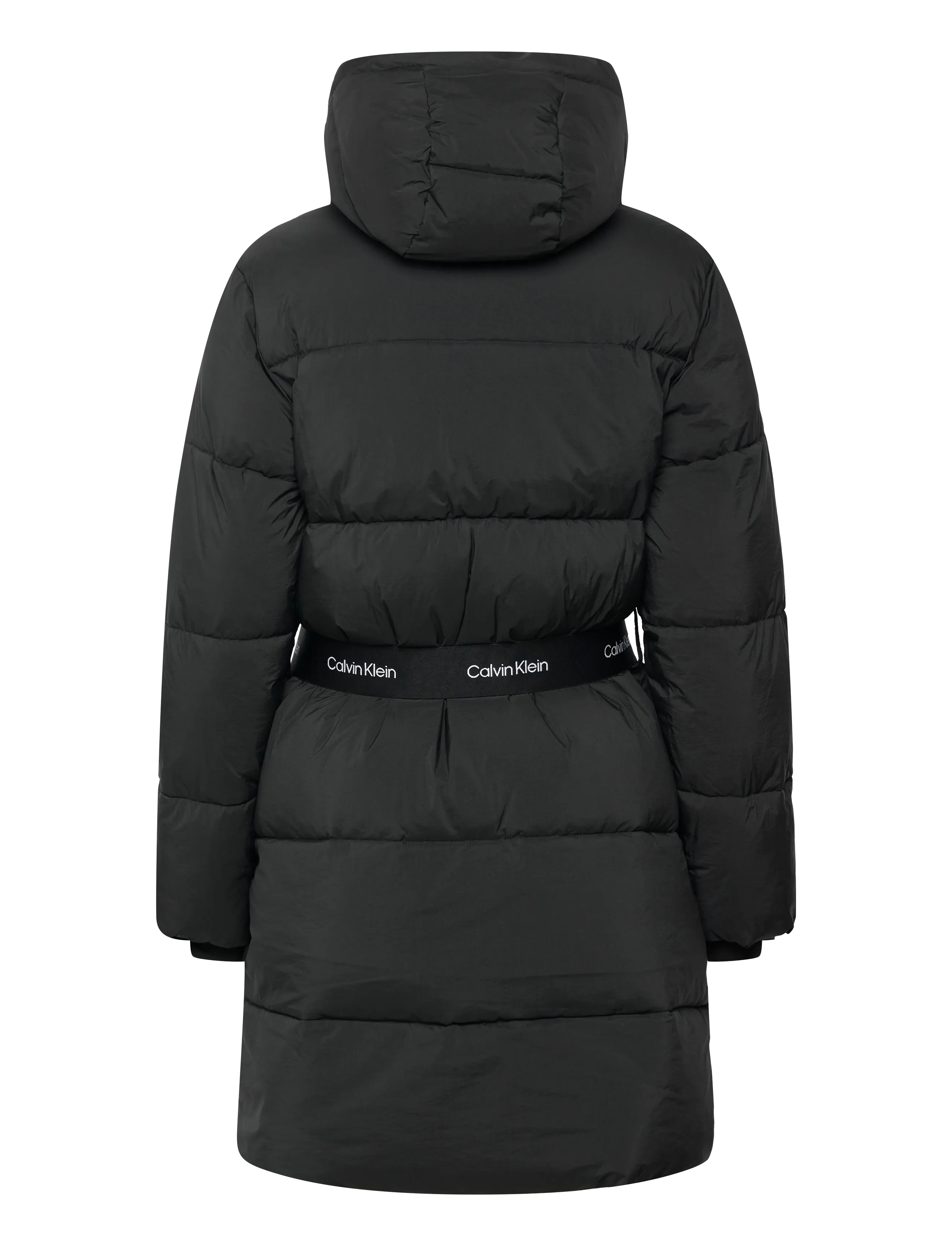 Calvin Klein Jeans - BELTED MIDWEIGHT LONG PUFFER - winterjacken - black - 2
