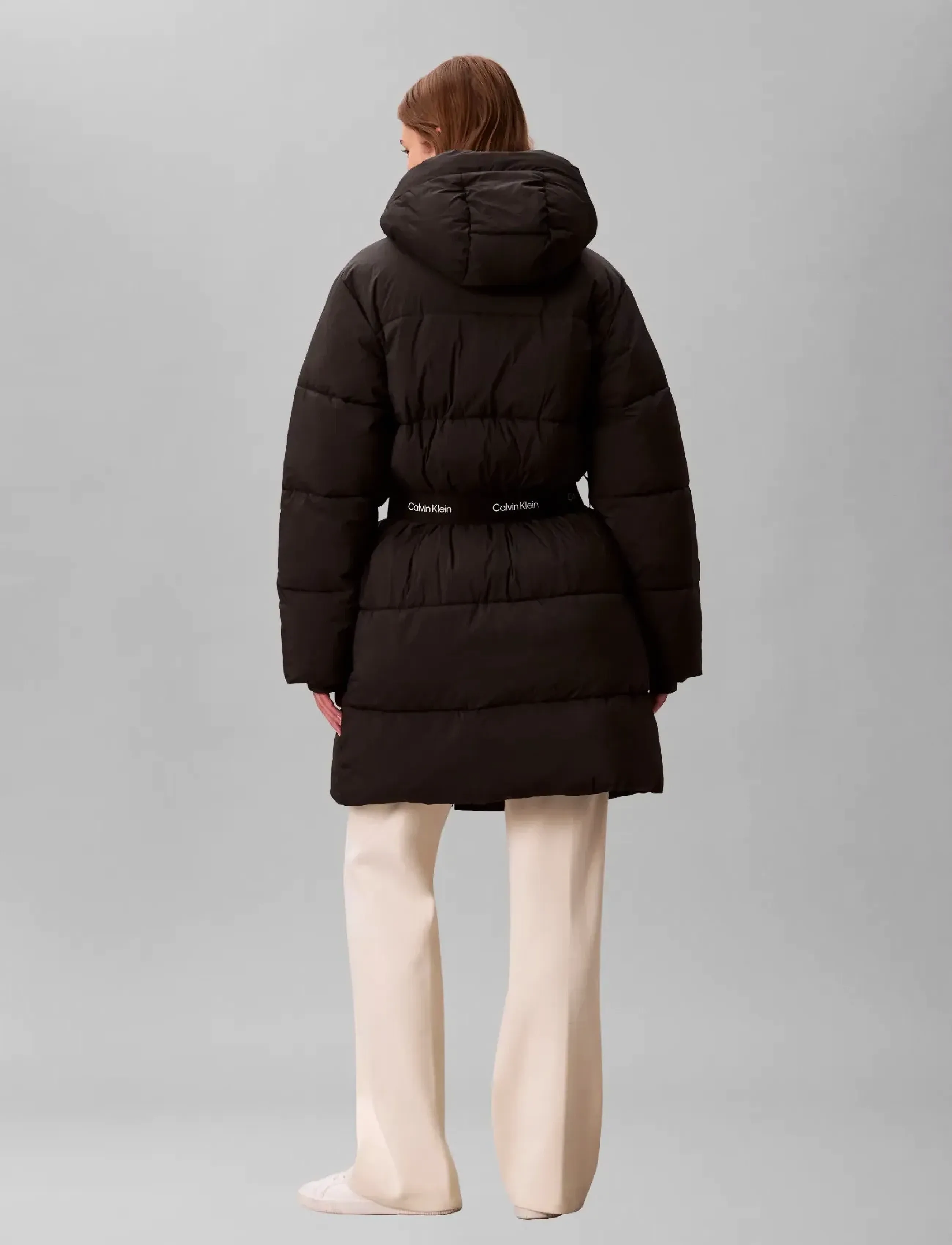 Belted Midweight Long Puffer 5