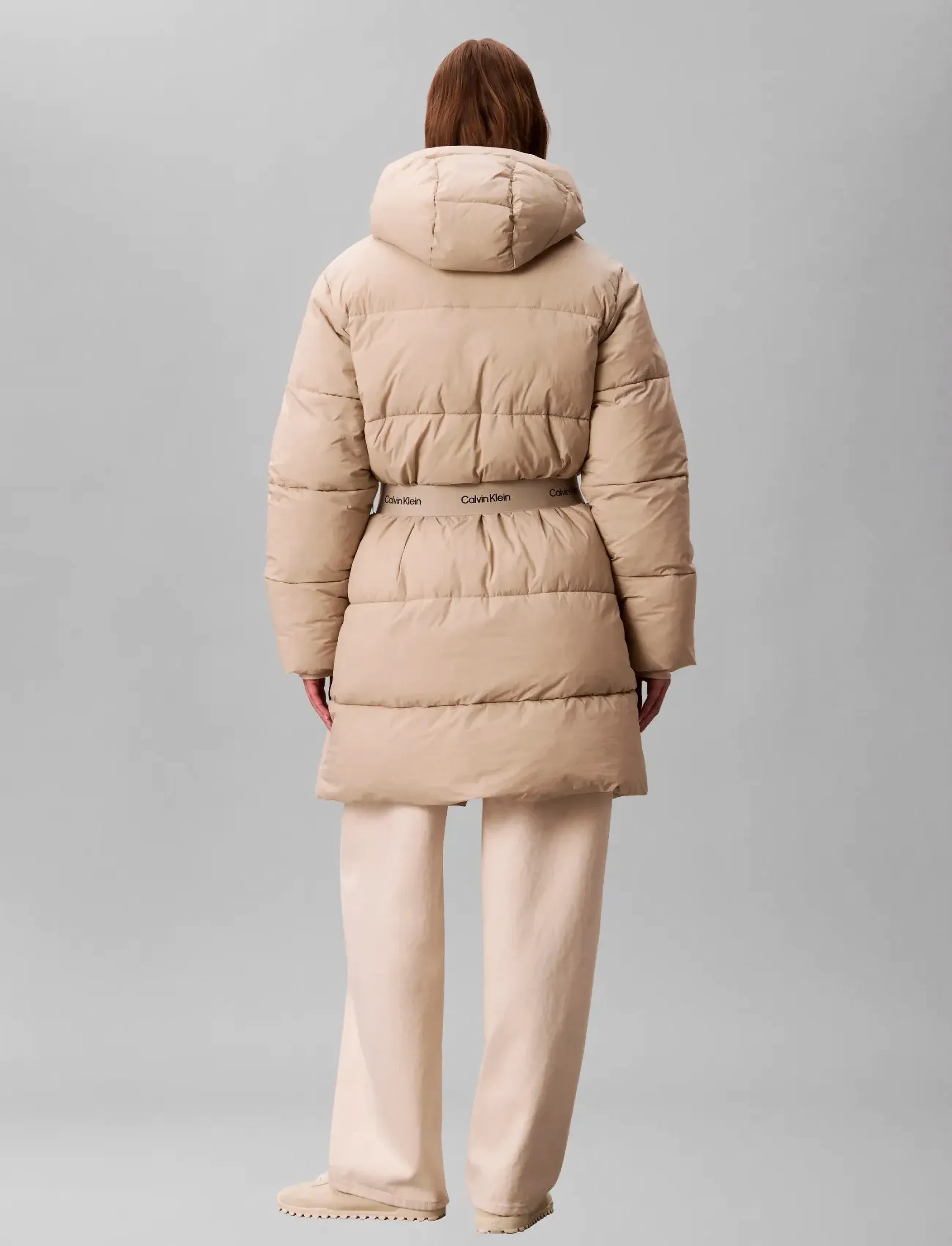 Belted Midweight Long Puffer 5