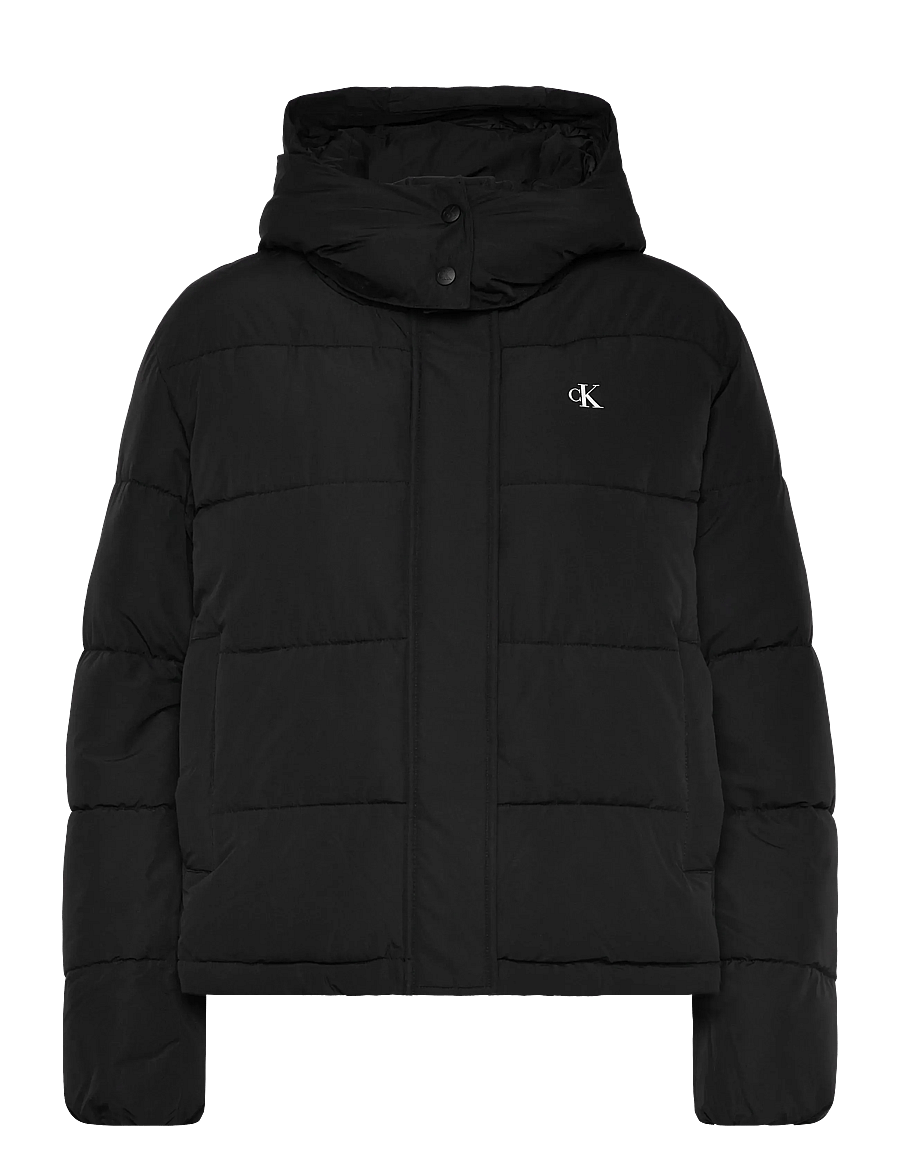 Calvin Klein Jeans - MATTE MONOLOGO MW SHORT PUFFER - winterjacken - black - 1