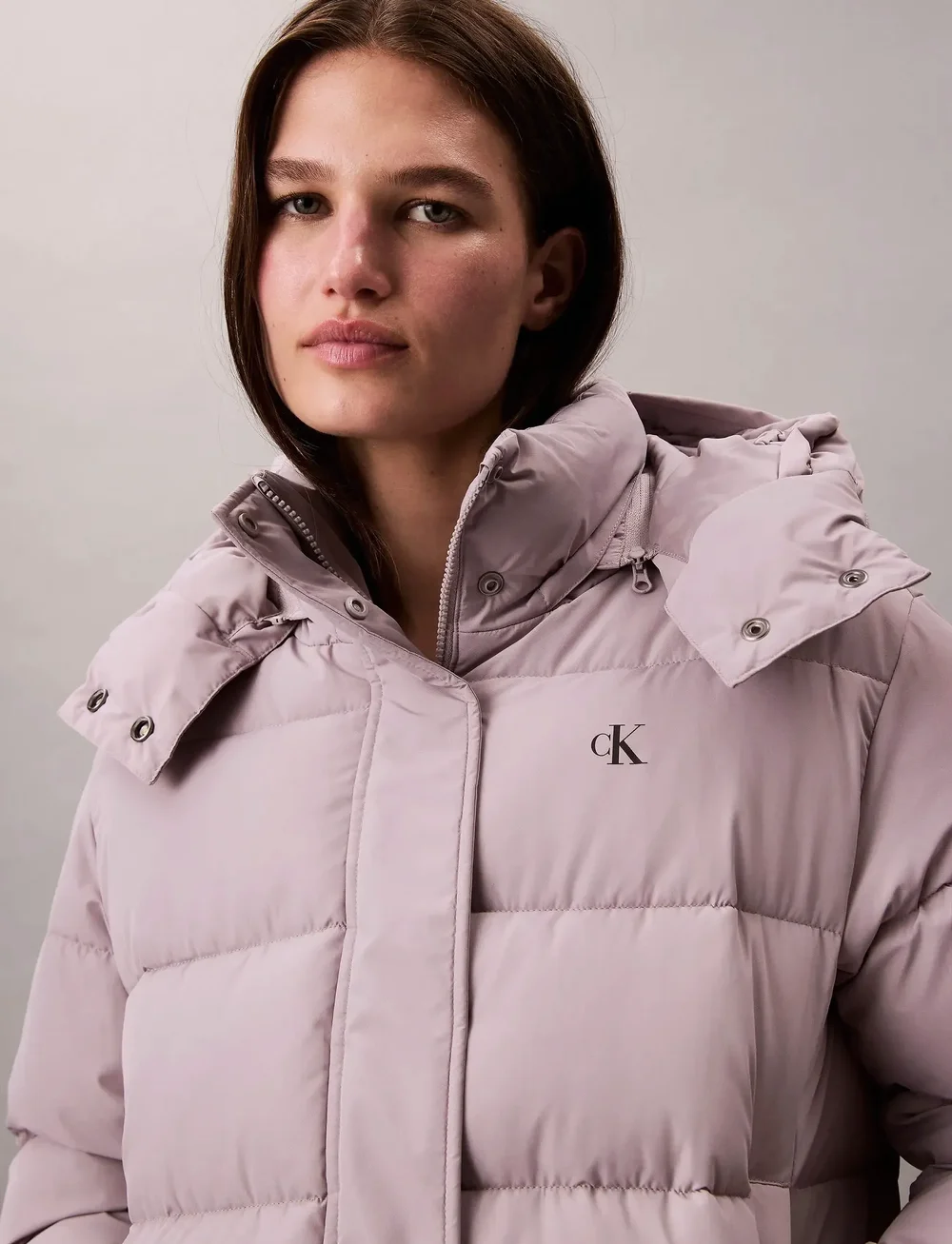 Calvin Klein Jeans - MATTE MONOLOGO MW SHORT PUFFER - daunenjacken - gull gray - 4