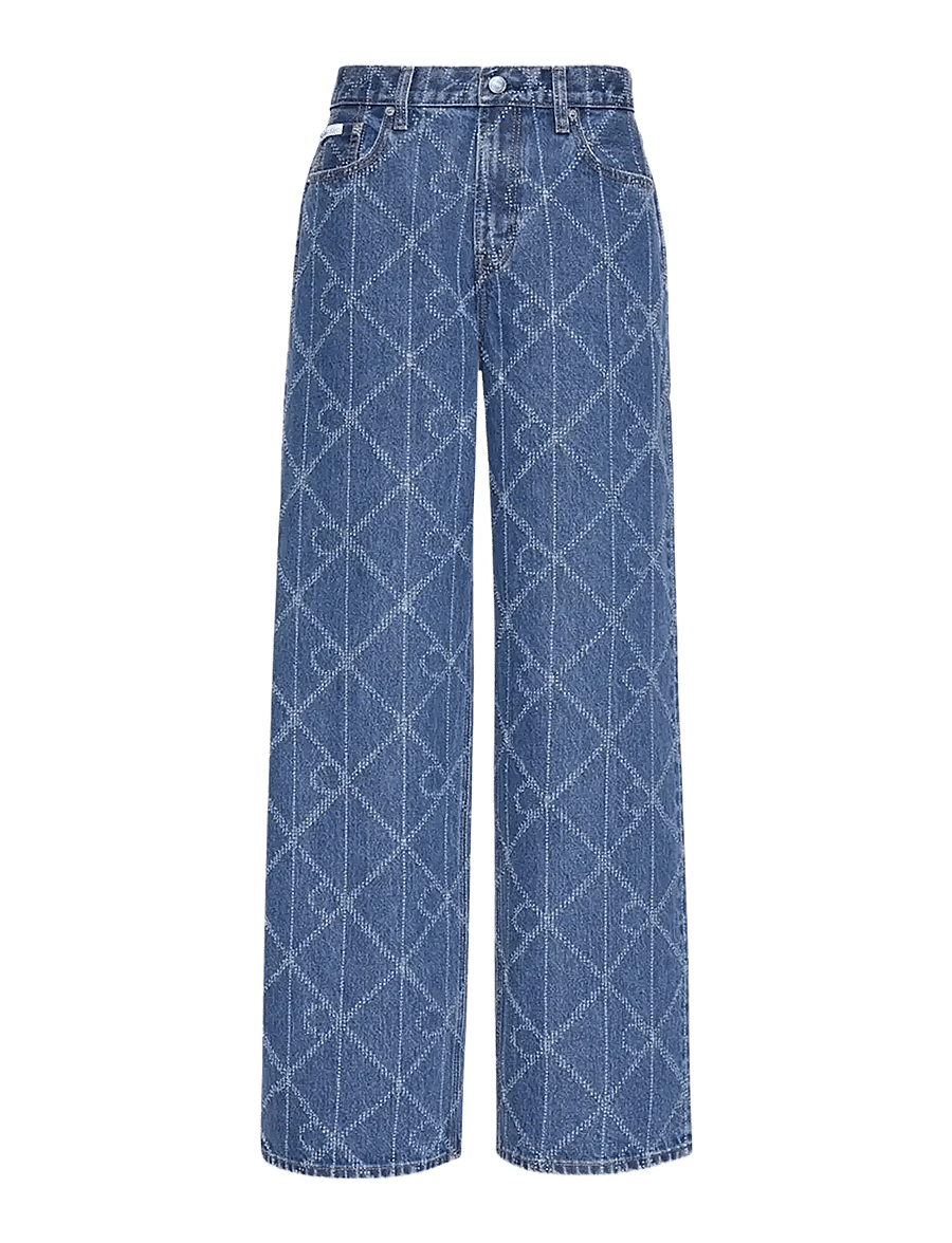 Calvin Klein Jeans - LOW RISE BAGGY CK ATLANTIC - hosen mit weitem bein - ck atlantic - 0