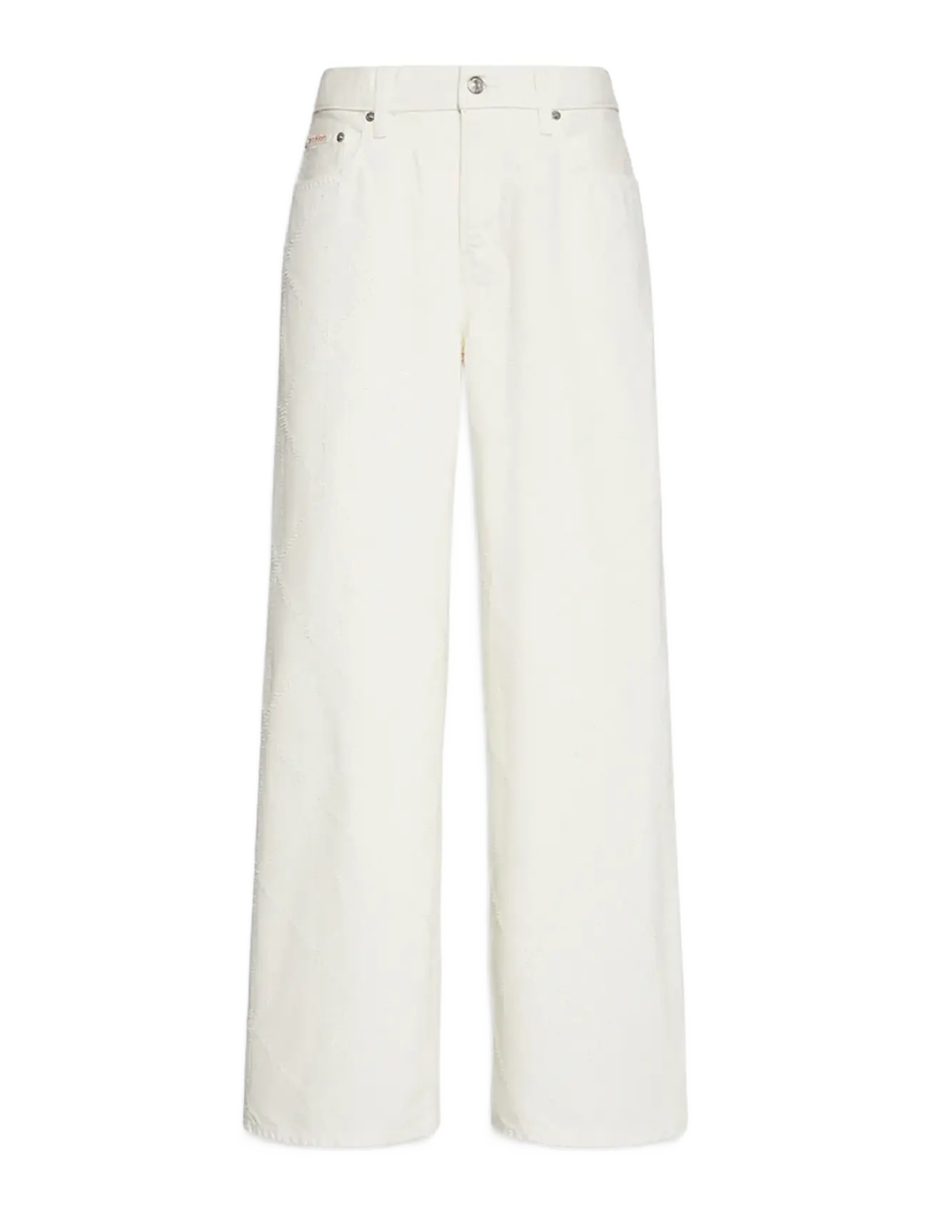 Calvin Klein Jeans LOW RISE BAGGY CK ARCTIC - Farkut - CK ARCTIC / cream