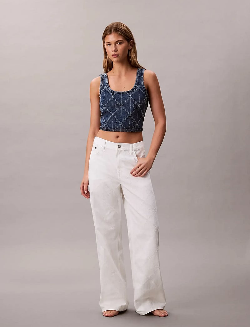 Calvin Klein Jeans - LOW RISE BAGGY CK ARCTIC - hosen mit weitem bein - ck arctic - 0