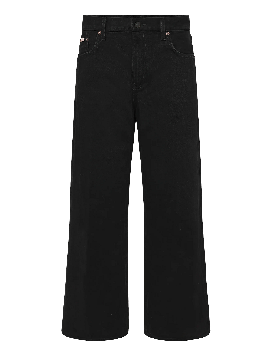 Calvin Klein Jeans - LOW RISE BAGGY SOFT BLACK - hosen mit weitem bein - soft black - 0