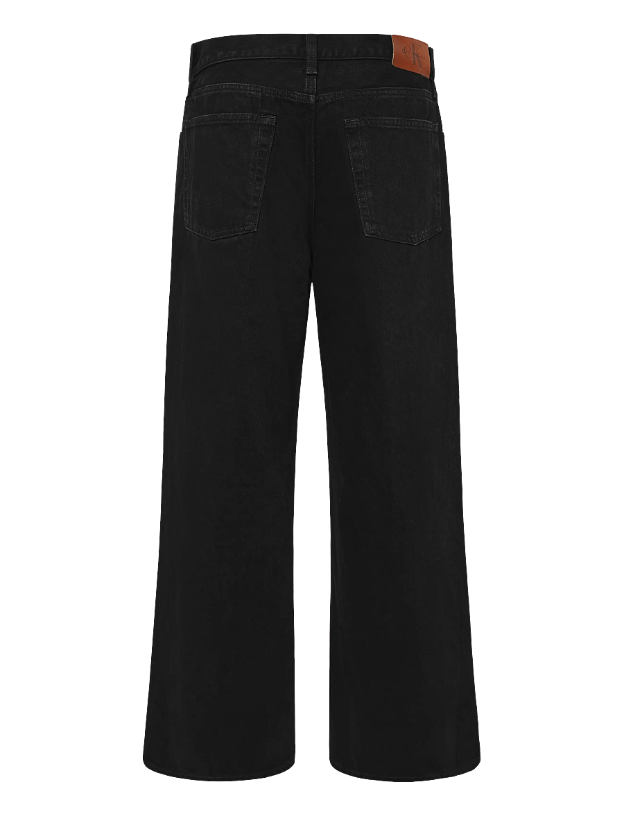 Calvin Klein Jeans - LOW RISE BAGGY SOFT BLACK - hosen mit weitem bein - soft black - 1