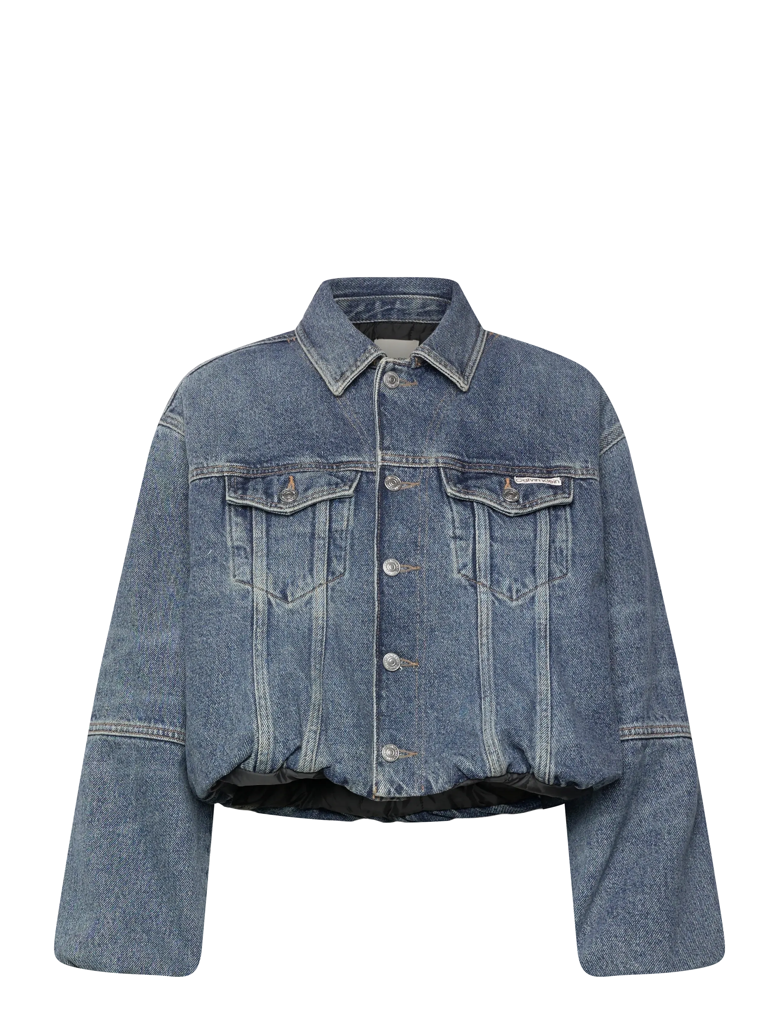 Calvin Klein Jeans DENIM BUBBLE JACKET TINTED ORCHA - Skjortejakker - TINTED ORCHARD / blue