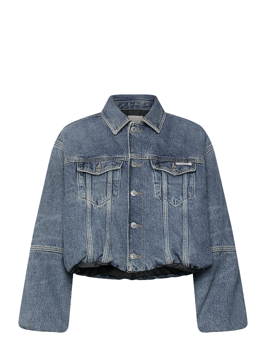 Calvin Klein Jeans - DENIM BUBBLE JACKET TINTED ORCHA - overshirts - tinted orchard - 1