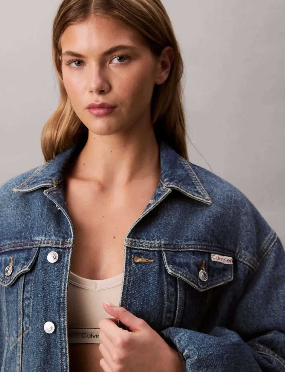 Calvin Klein Jeans - DENIM BUBBLE JACKET TINTED ORCHA - overshirts - tinted orchard - 3