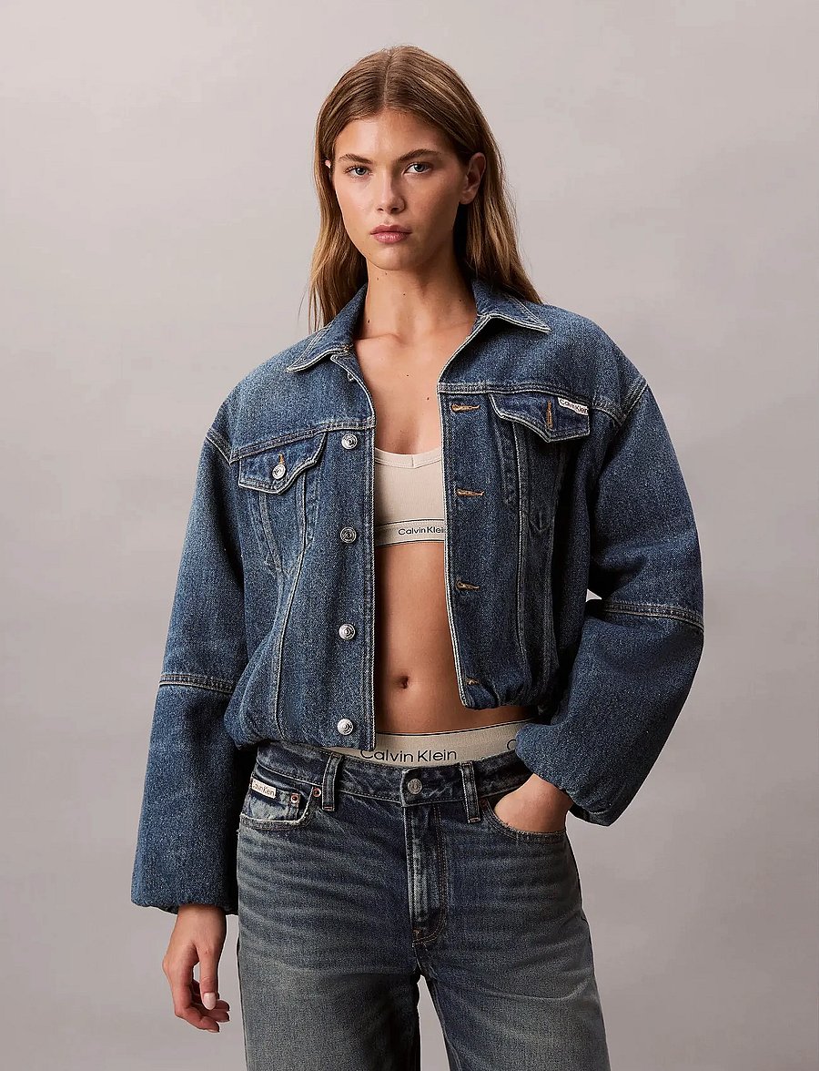 Calvin Klein Jeans - DENIM BUBBLE JACKET TINTED ORCHA - overshirts - tinted orchard - 5