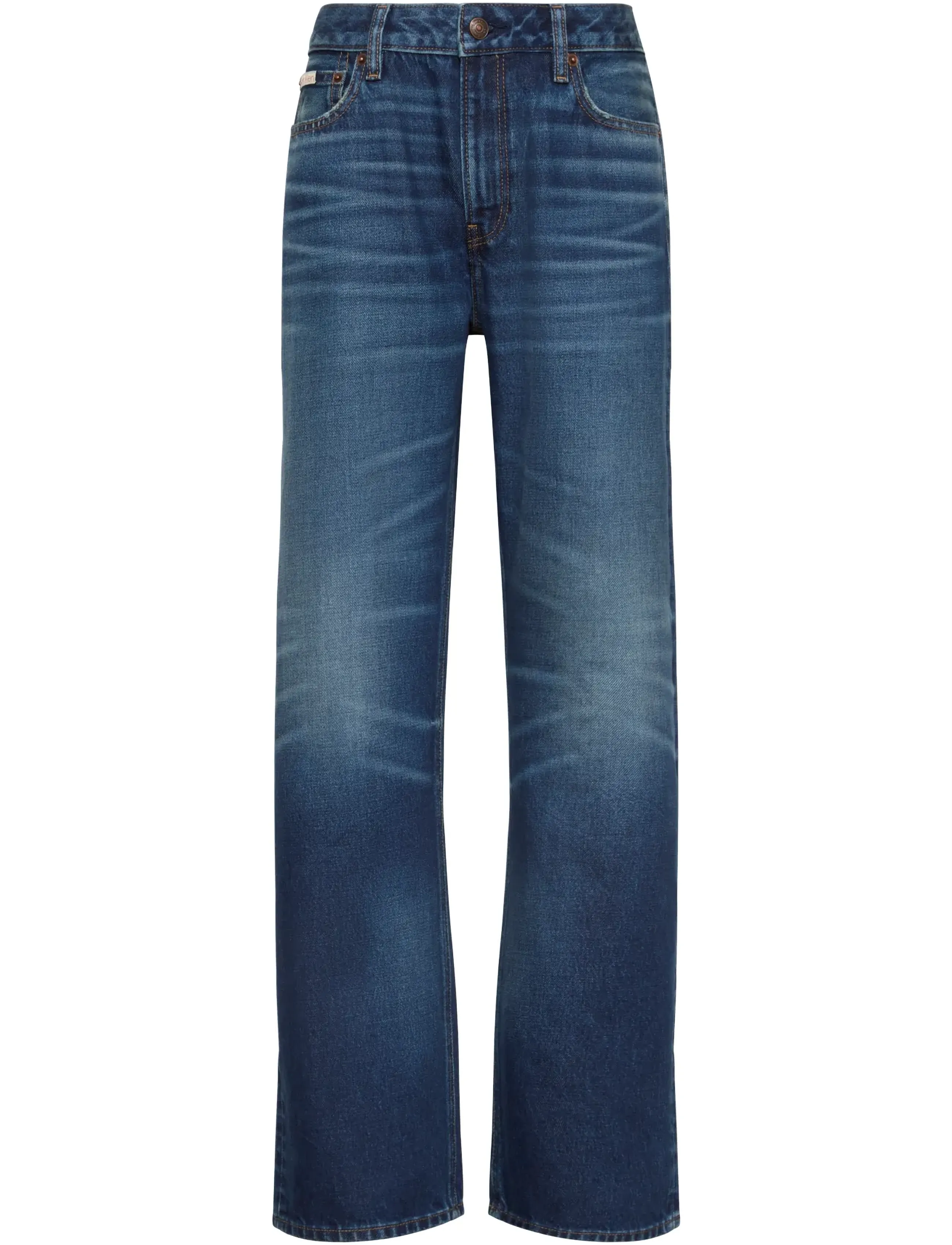Calvin Klein Jeans Signature 90S Straight Dark Cres raka jeans dam – bild 7