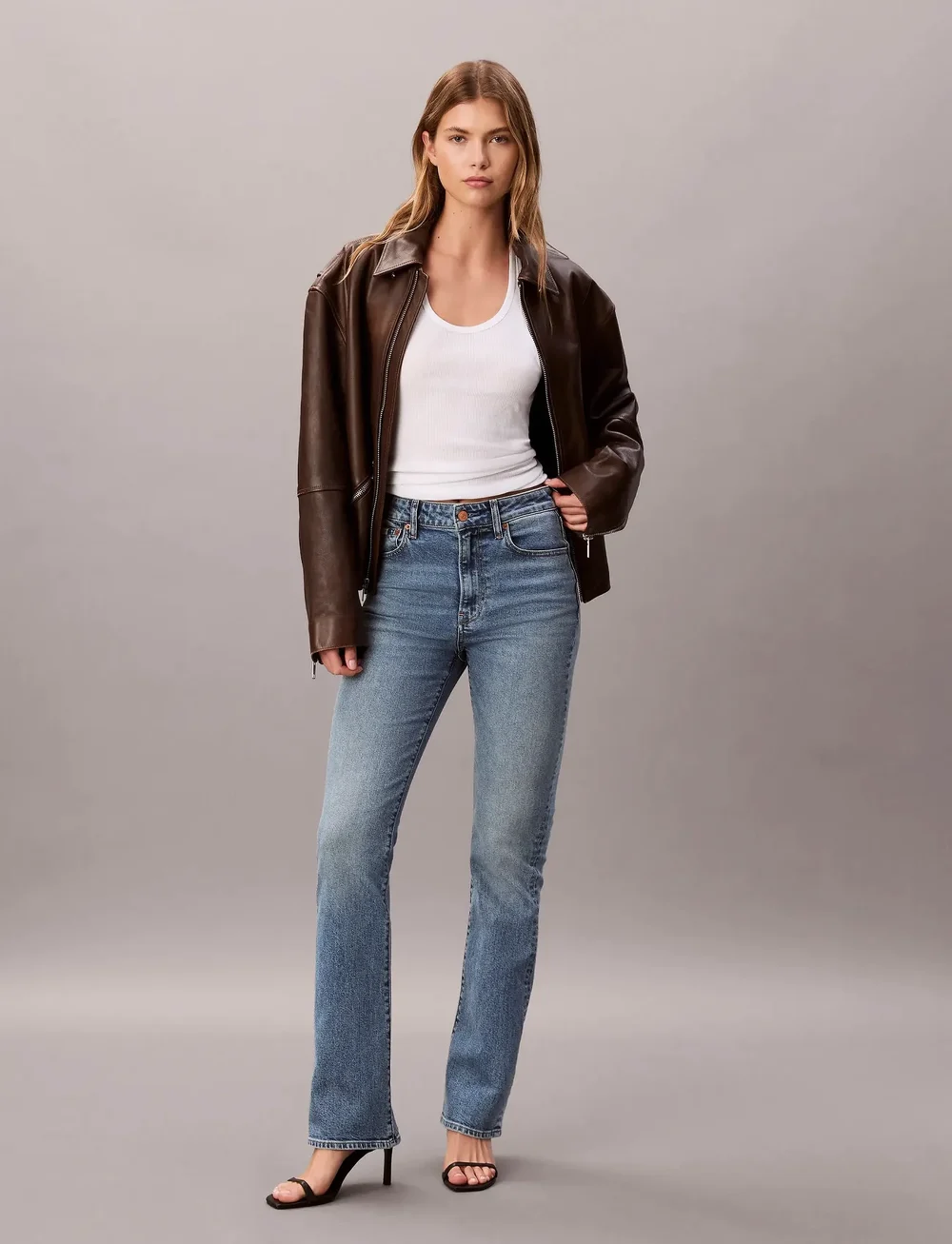 Calvin Klein Jeans - SKINNY BOOT MULBERRY - bootcut jeans - mulberry - 0