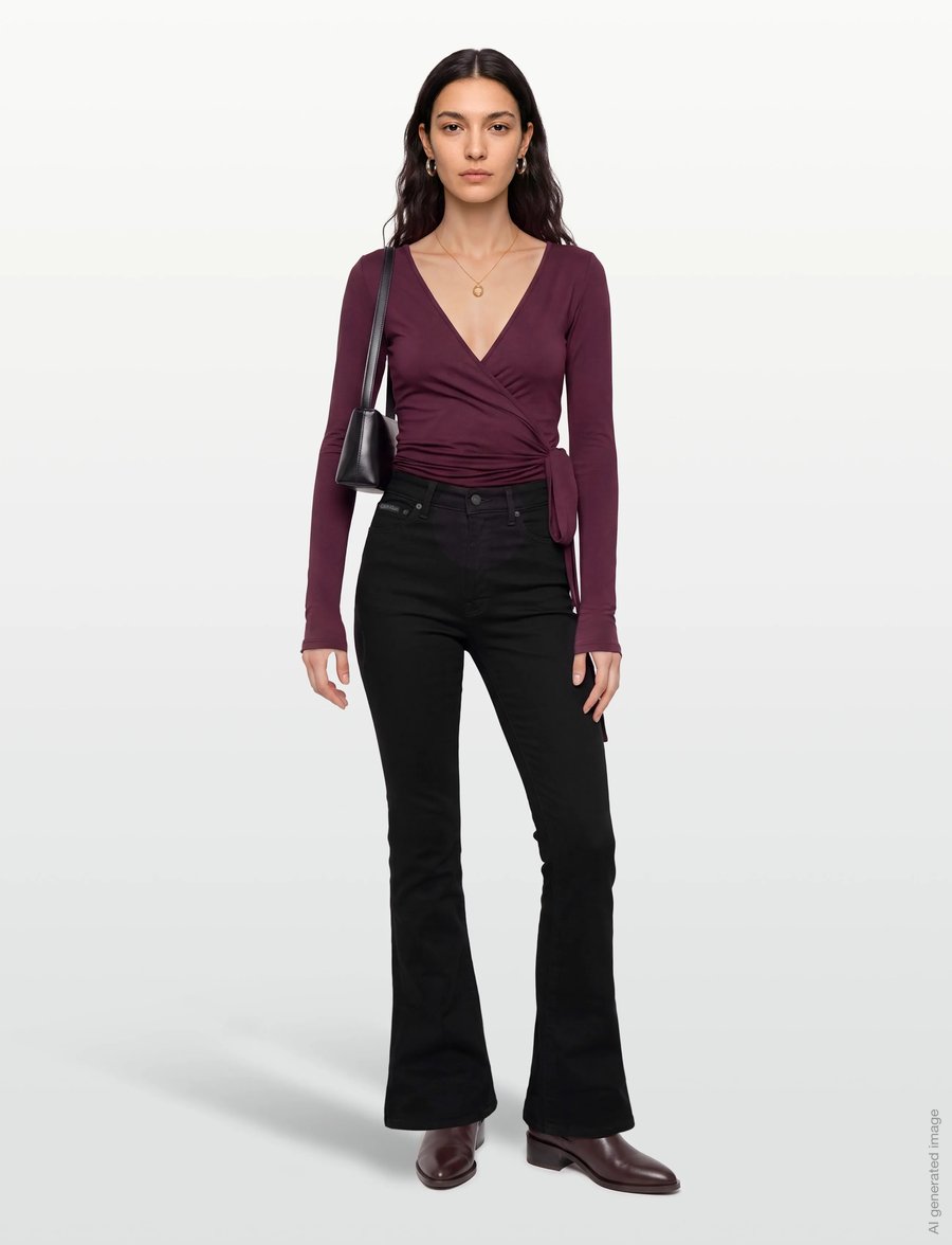 Calvin Klein Jeans - SKINNY BOOT CK CLASSIC BLACK - bootcut jeans - ck classic black - 0