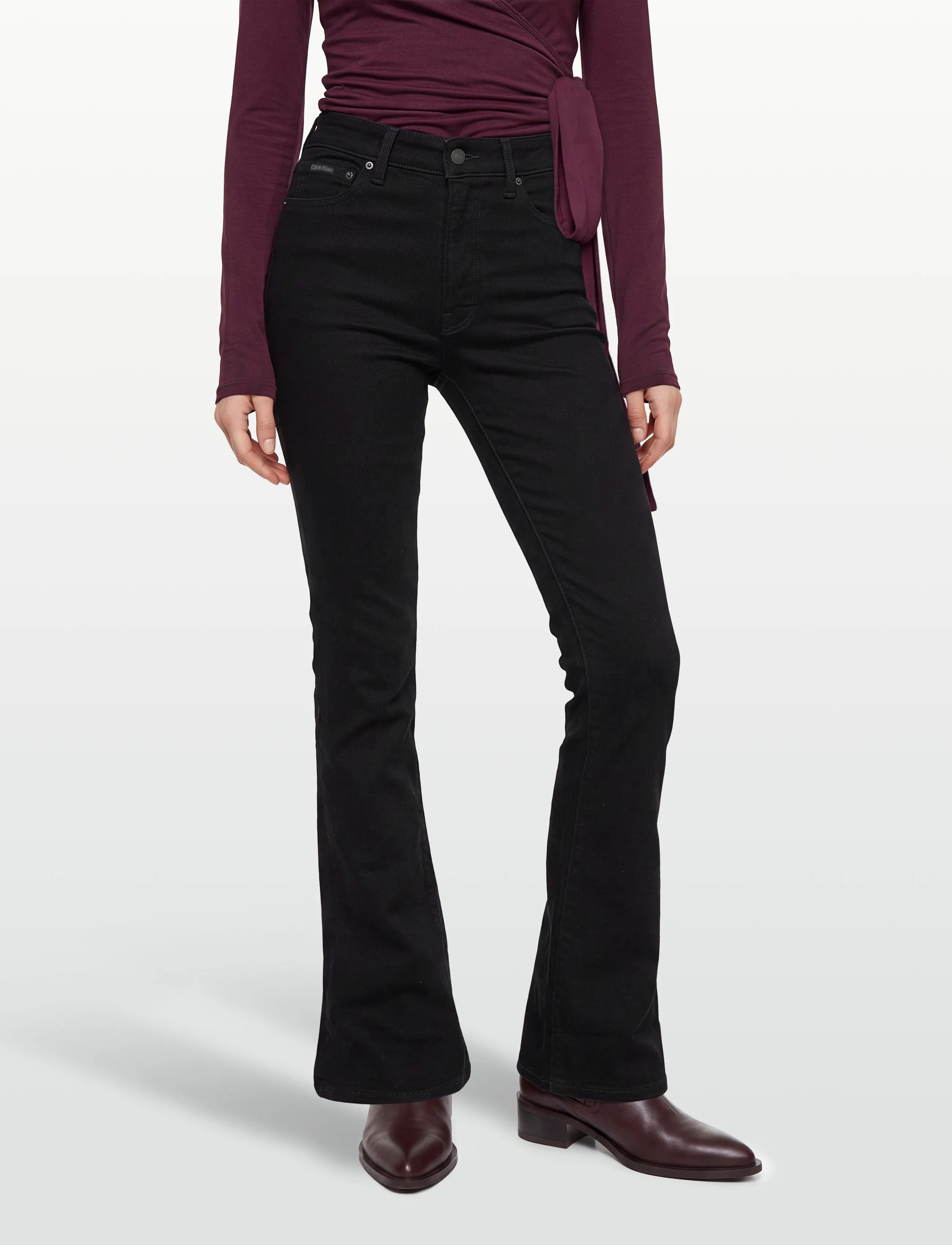 Calvin Klein Jeans - SKINNY BOOT CK CLASSIC BLACK - alt laienevad teksad - ck classic black - 3