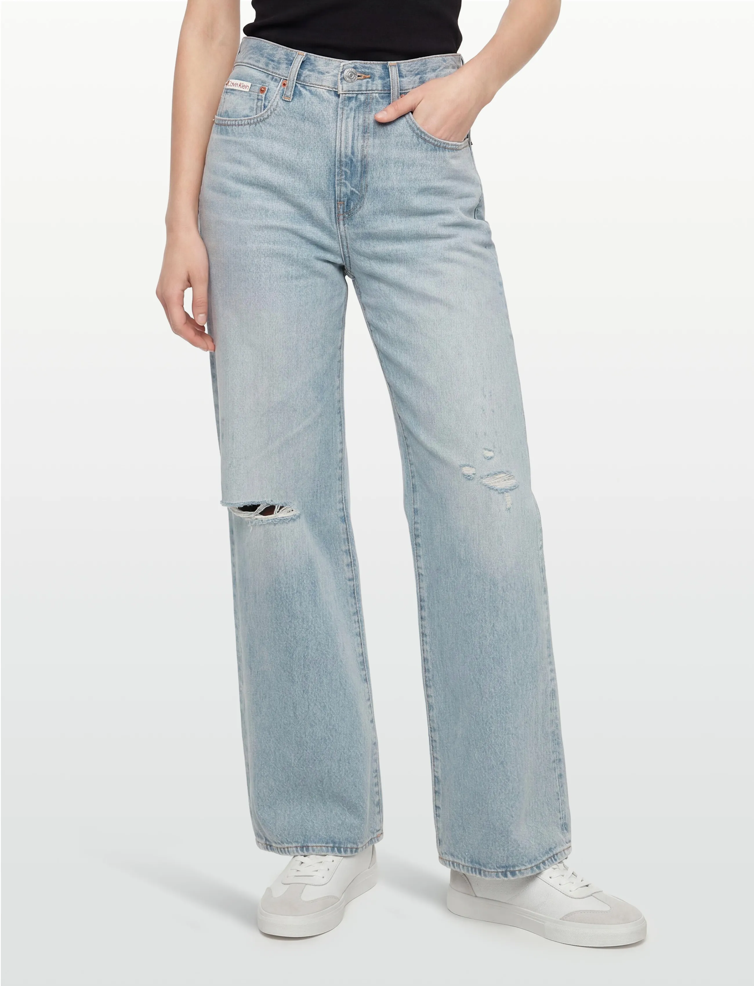 Calvin Klein Jeans - THE WIDE LEG WATERWAY - laia säärega teksad - waterway - 3