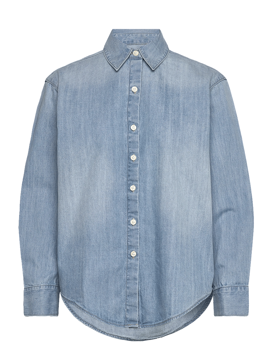 Calvin Klein Jeans - OVERSIZED SHIRT BRIGHTON BLUE - chemises en jeans - brighton blue - 0